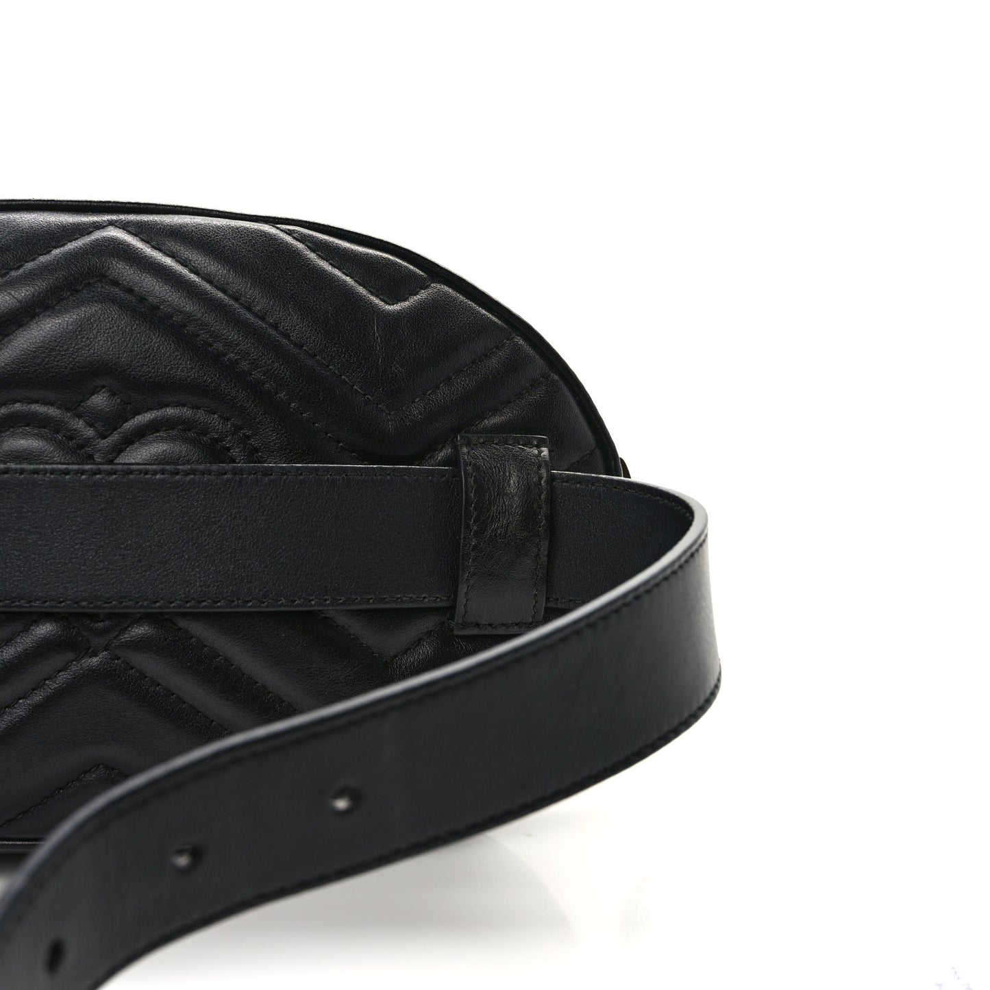 Calfskin Matelasse Animal Studs GG Marmont Belt Bag 95 34 85/34 Black