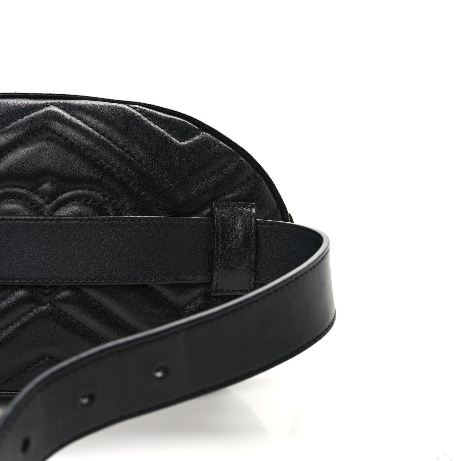 Gucci Calfskin Matelasse Animal Studs GG Marmont Belt Bag 95 34 85/34 Black 15 of 15