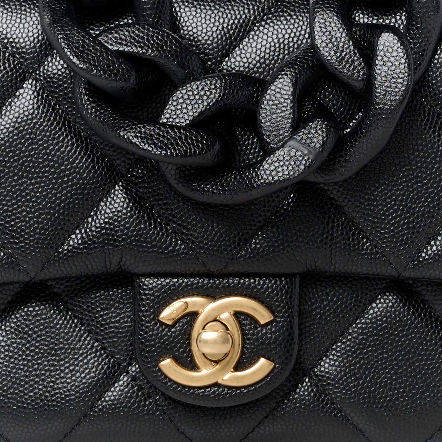 Chanel Caviar Quilted Funky Match Mini Flap Black 9 of 11