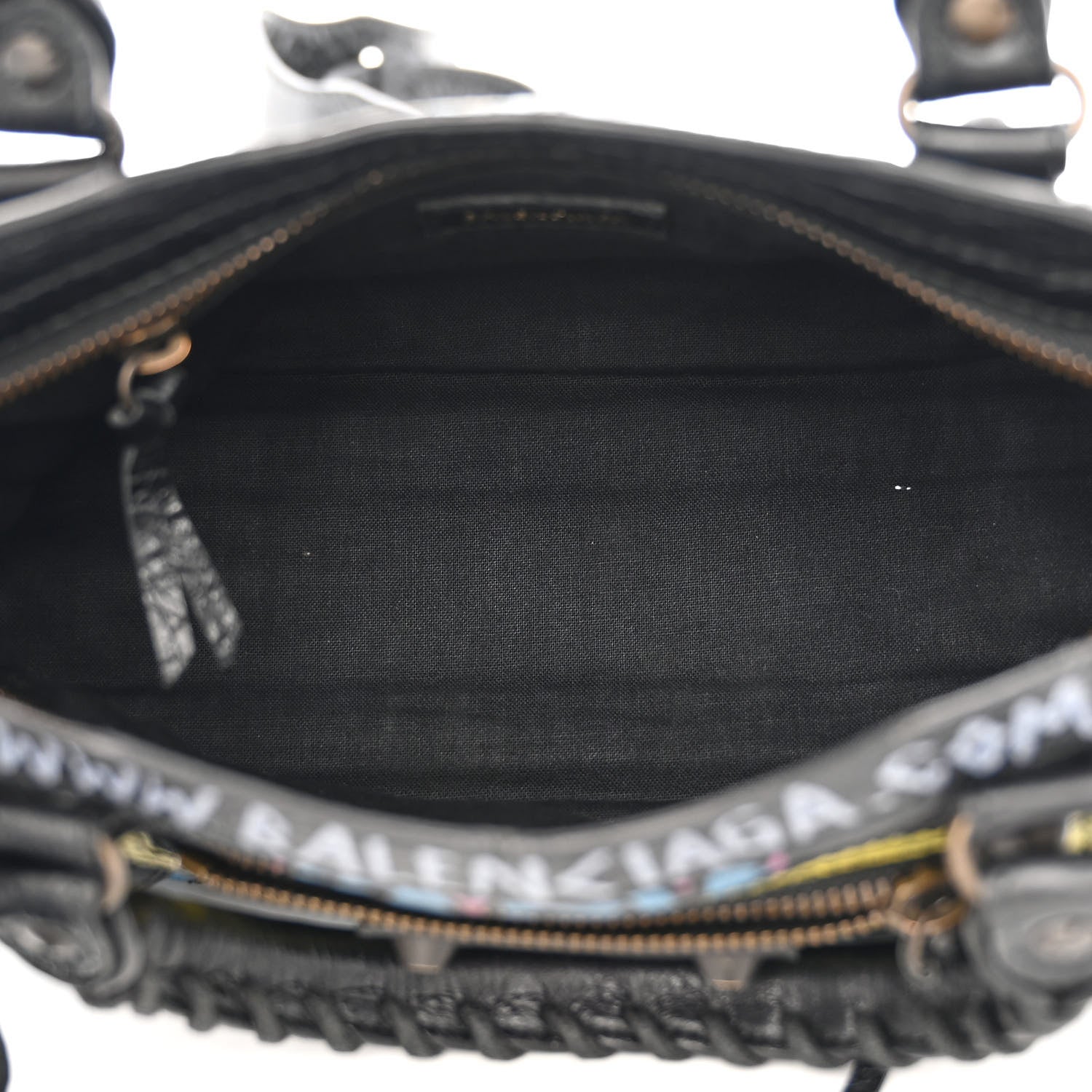 Balenciaga Agneau Arena Graffiti All Over Classic Hardware Mini City Black Multicolor 5 of 10