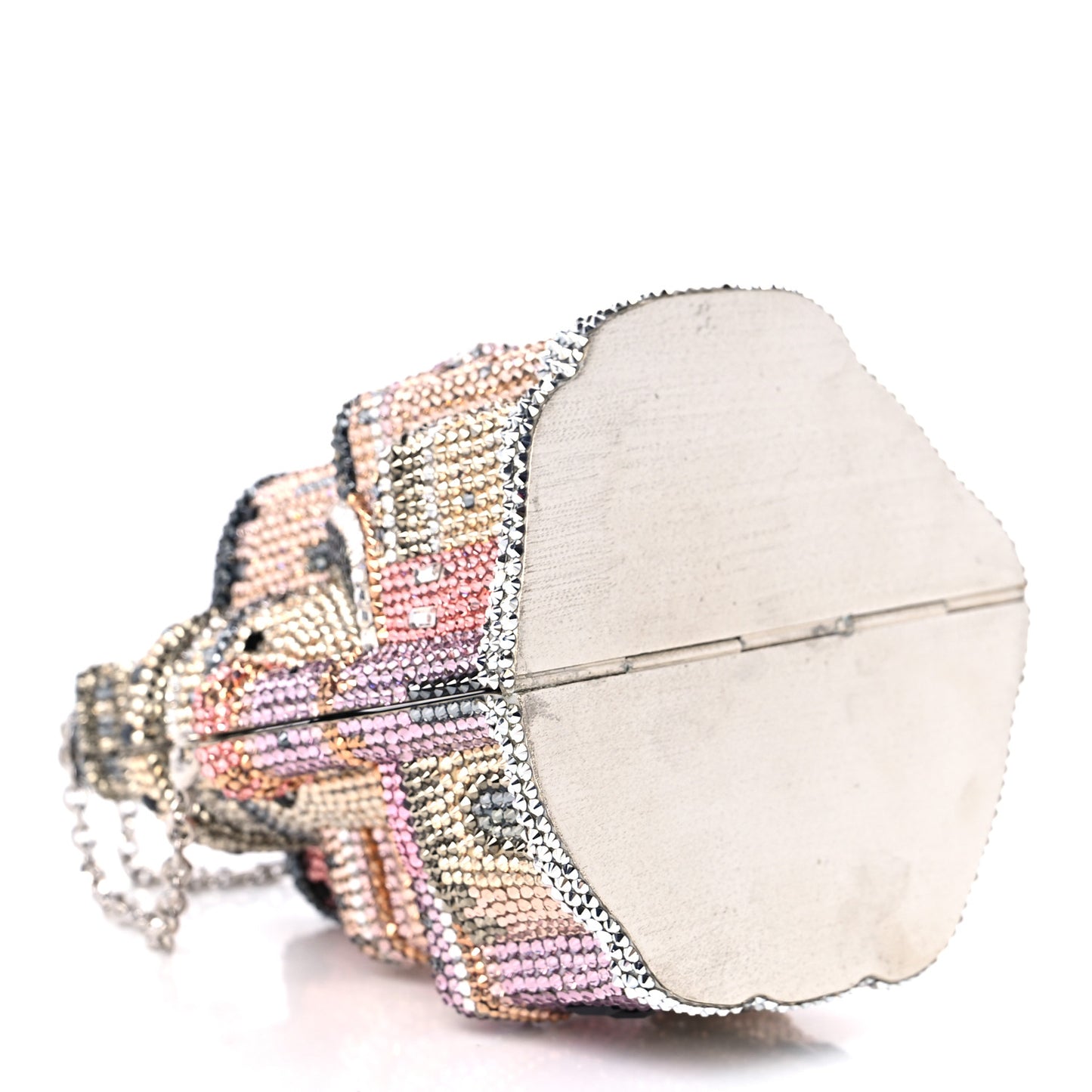 Swarovski Crystal Castle Minaudiere Clutch Multicolor