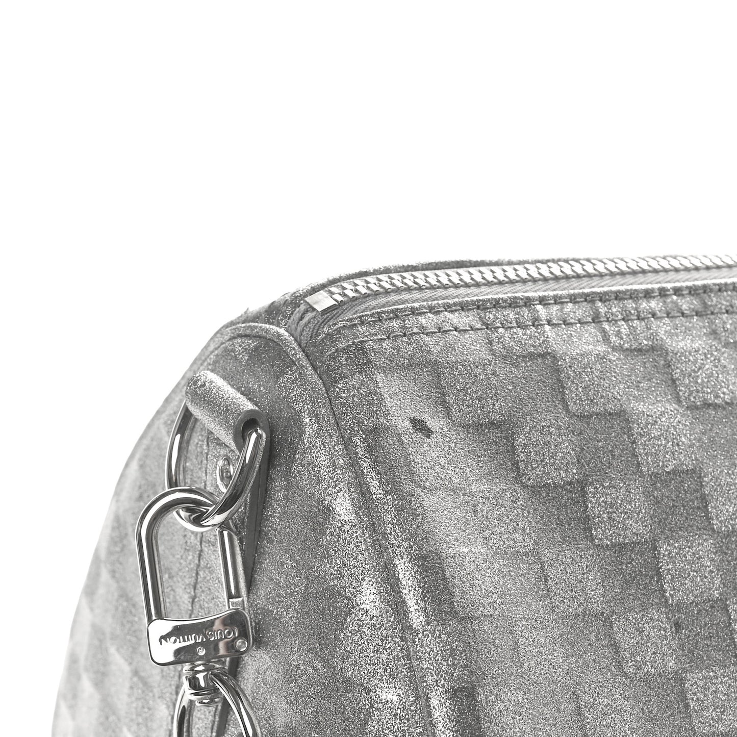 Damier Glitter Keepall Bandouliere 50 Silver