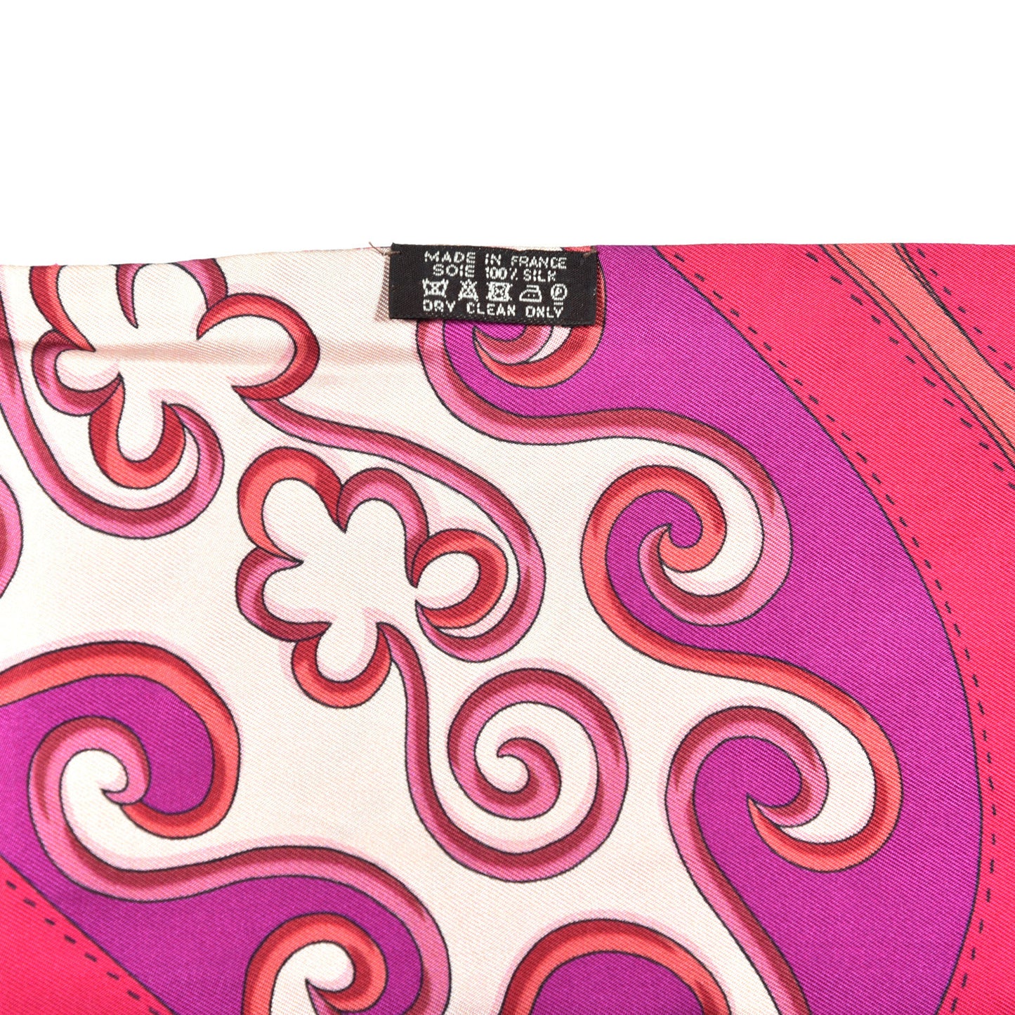 Silk Festival des Amazones Maxi Twilly Fuchsia Rose Indien Corail