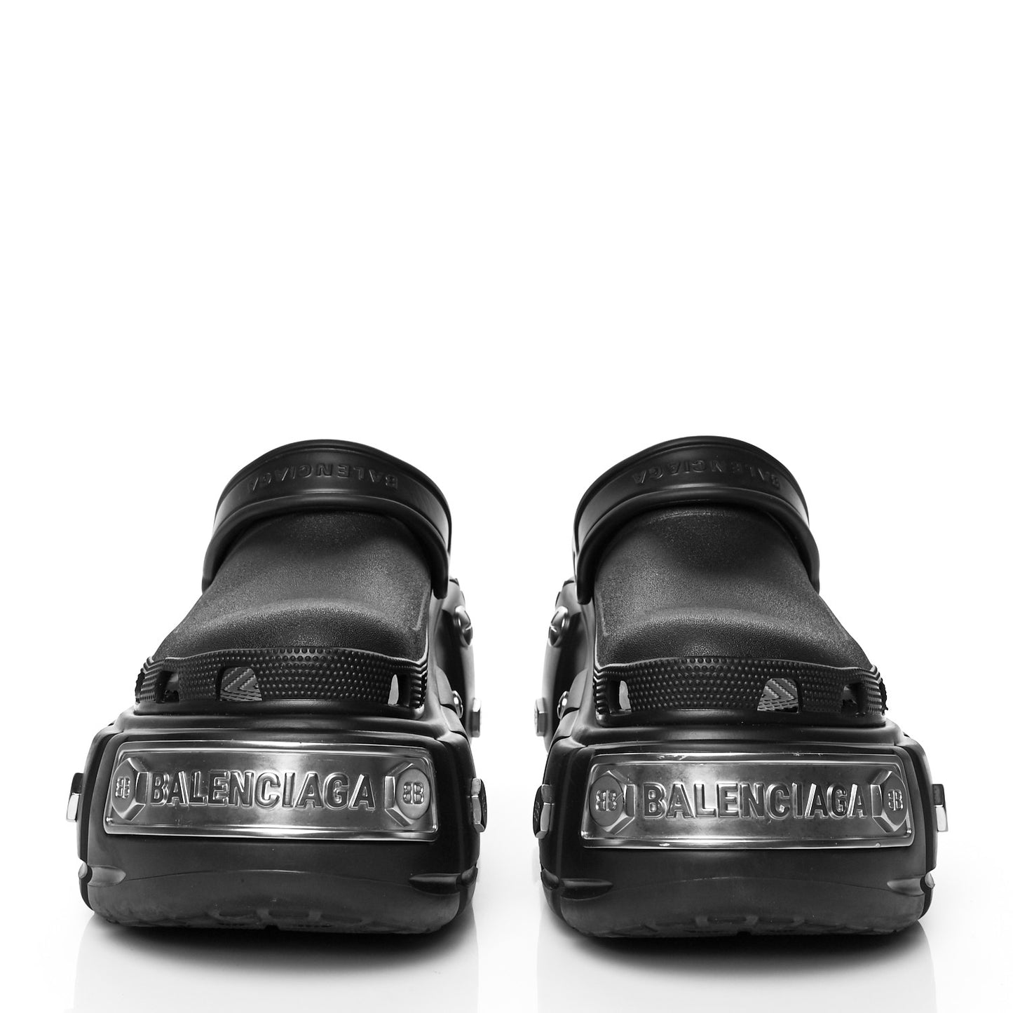 X CROCS Rubber Mens Hardcroc Platform Sandals 43 Black