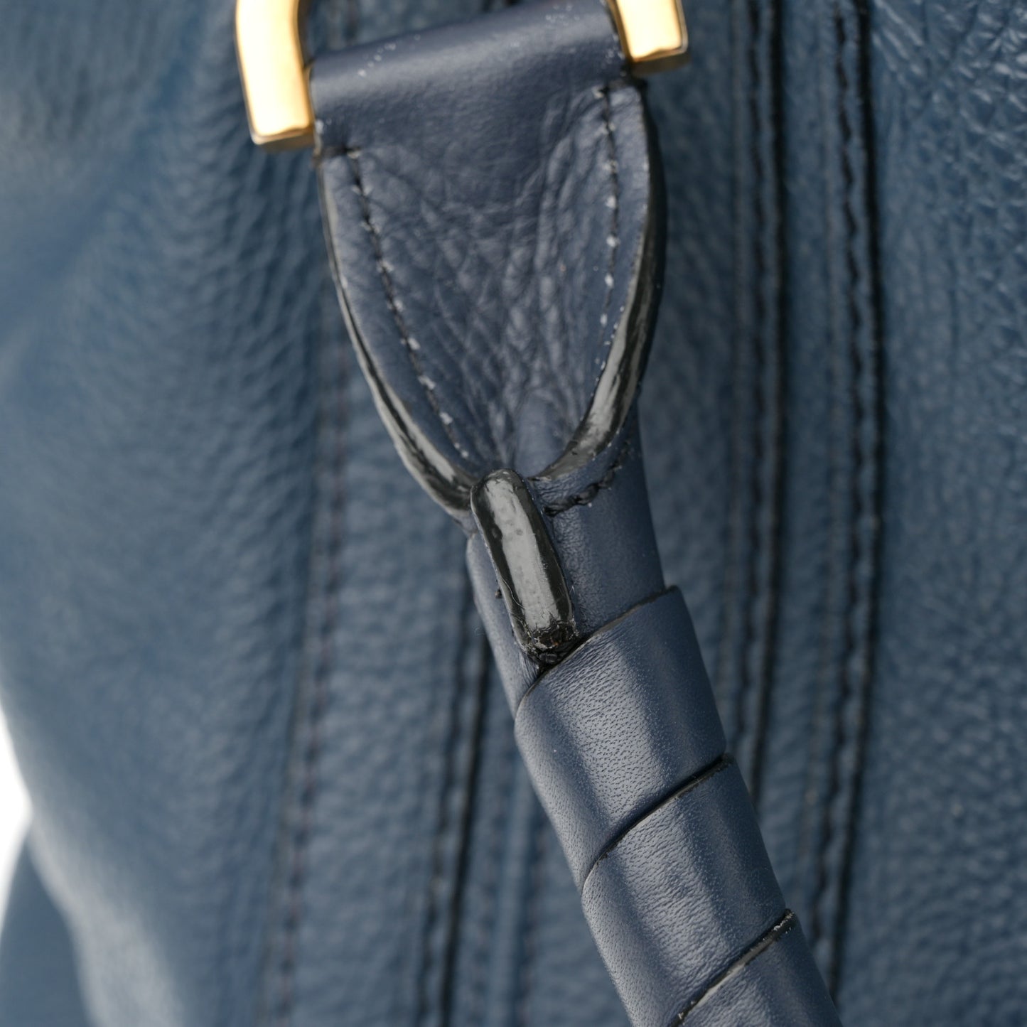 Calfskin Large New Marcie Tote Royal Navy