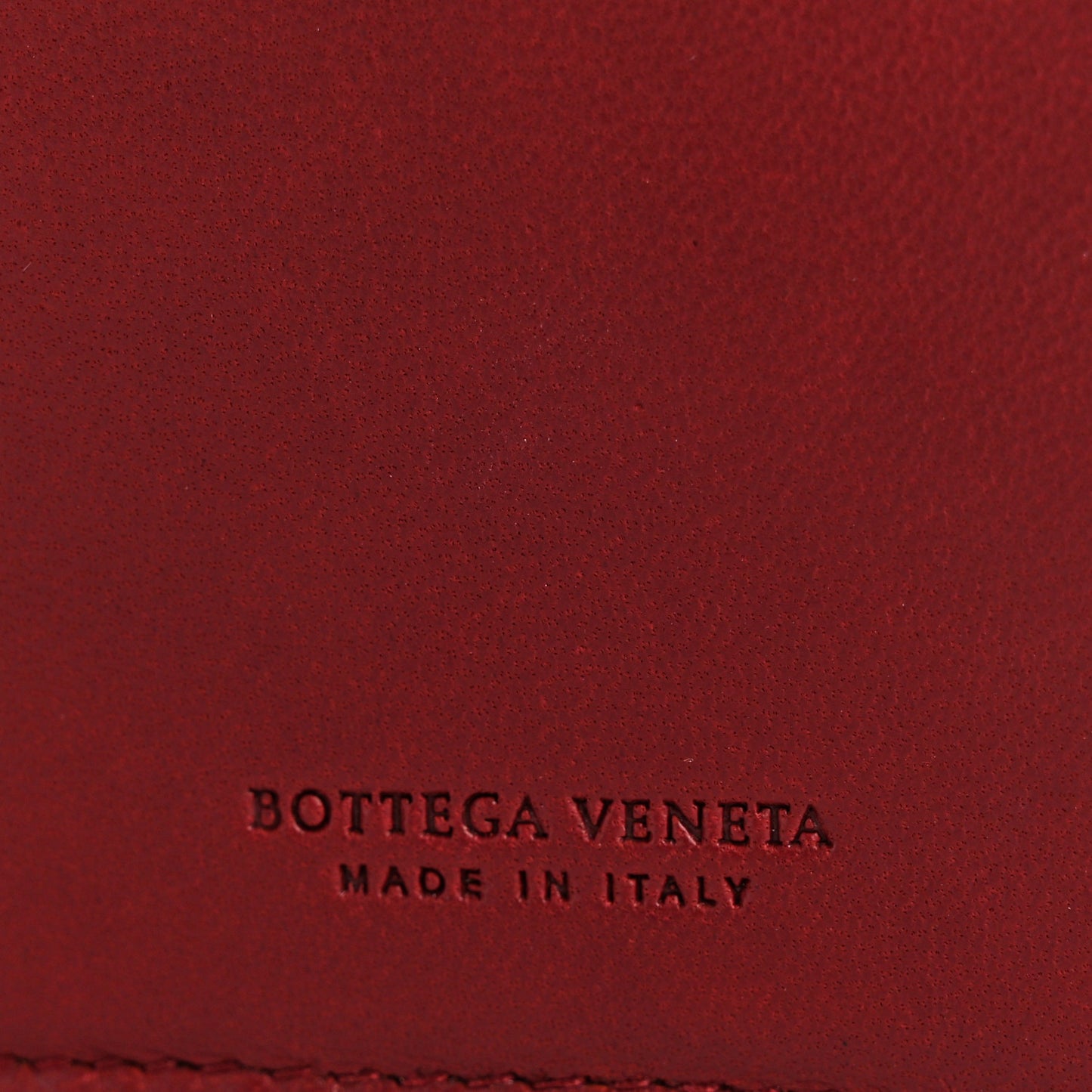 Nappa Intrecciato Continental Wallet Dark Red