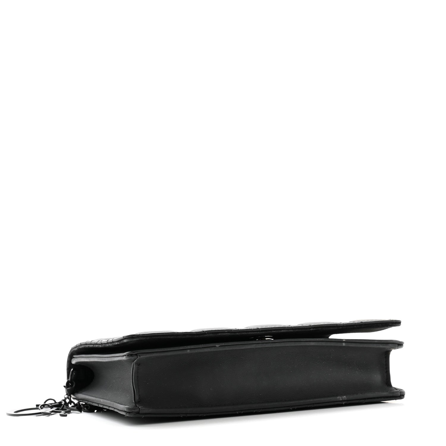 Christian Dior Ultra Matte Calfskin Cannage Lady Dior Clutch Black 5 of 14