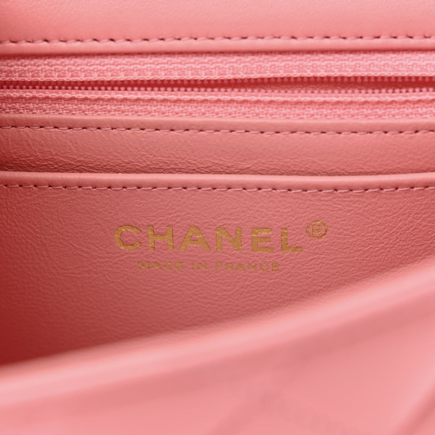 Lambskin Quilted Mini Square Flap Pink