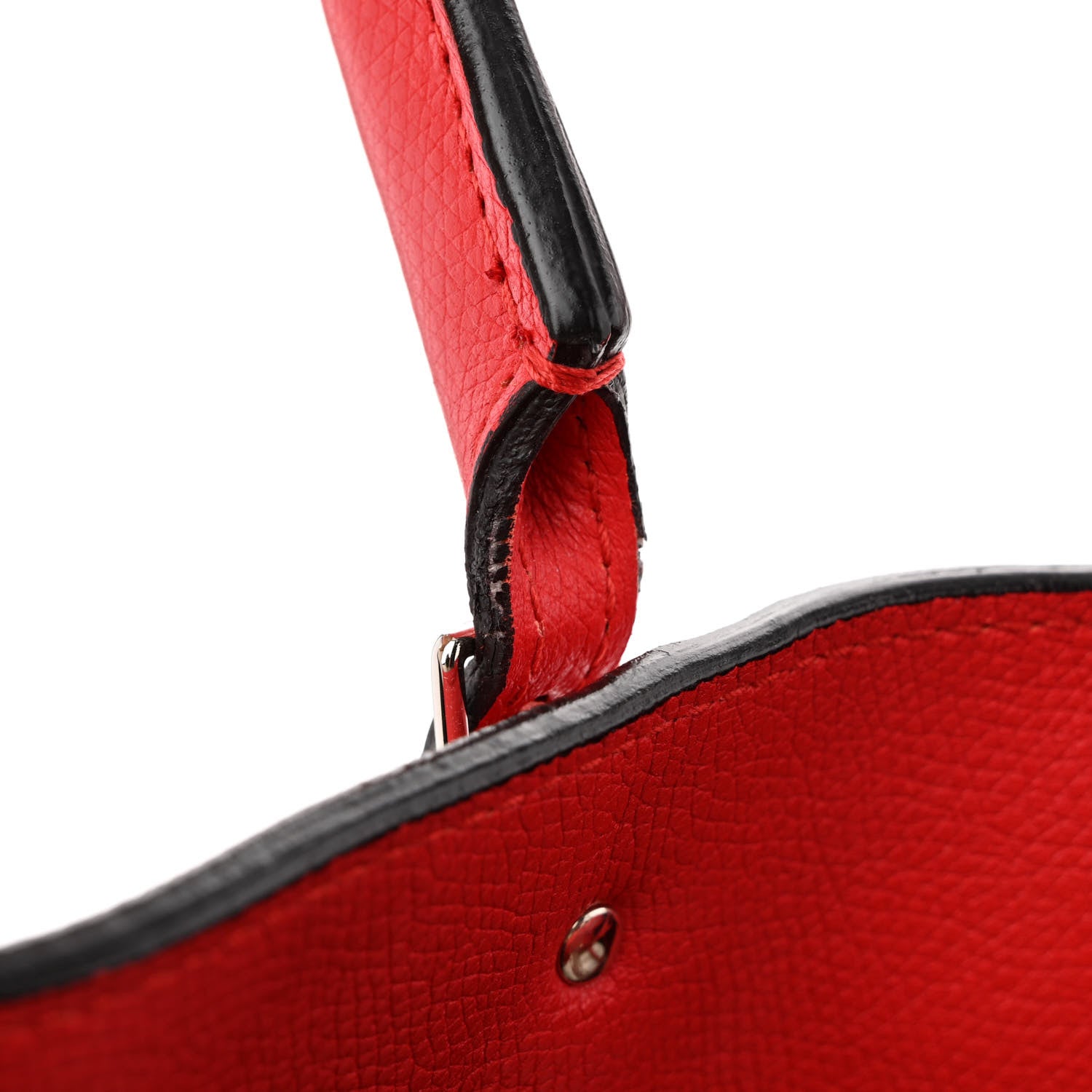 Balenciaga Grained Calfskin Plate Hardware Papier A6 Zip Around Tote Rouge Houx 13 of 18