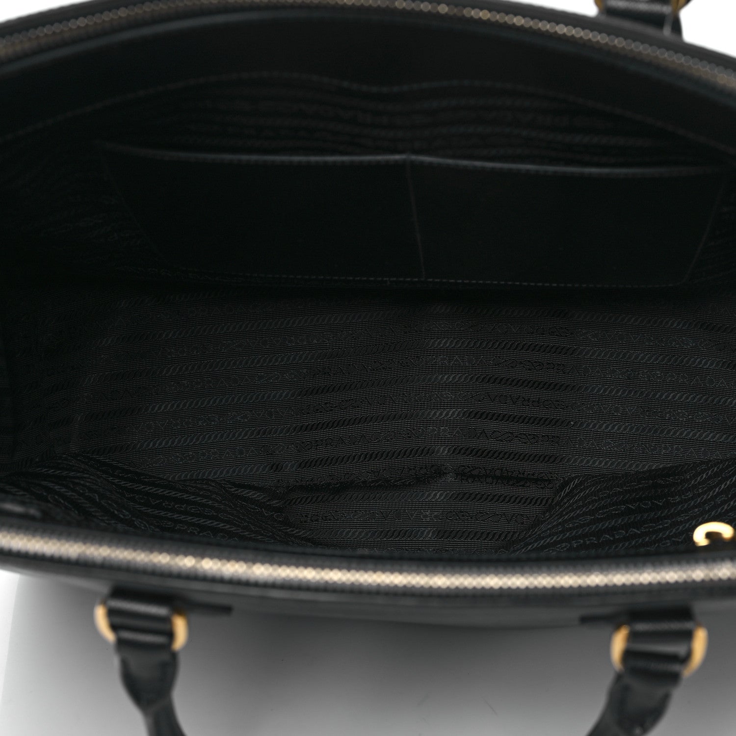 Prada Saffiano Large Galleria Double Zip Tote Black 5 of 10