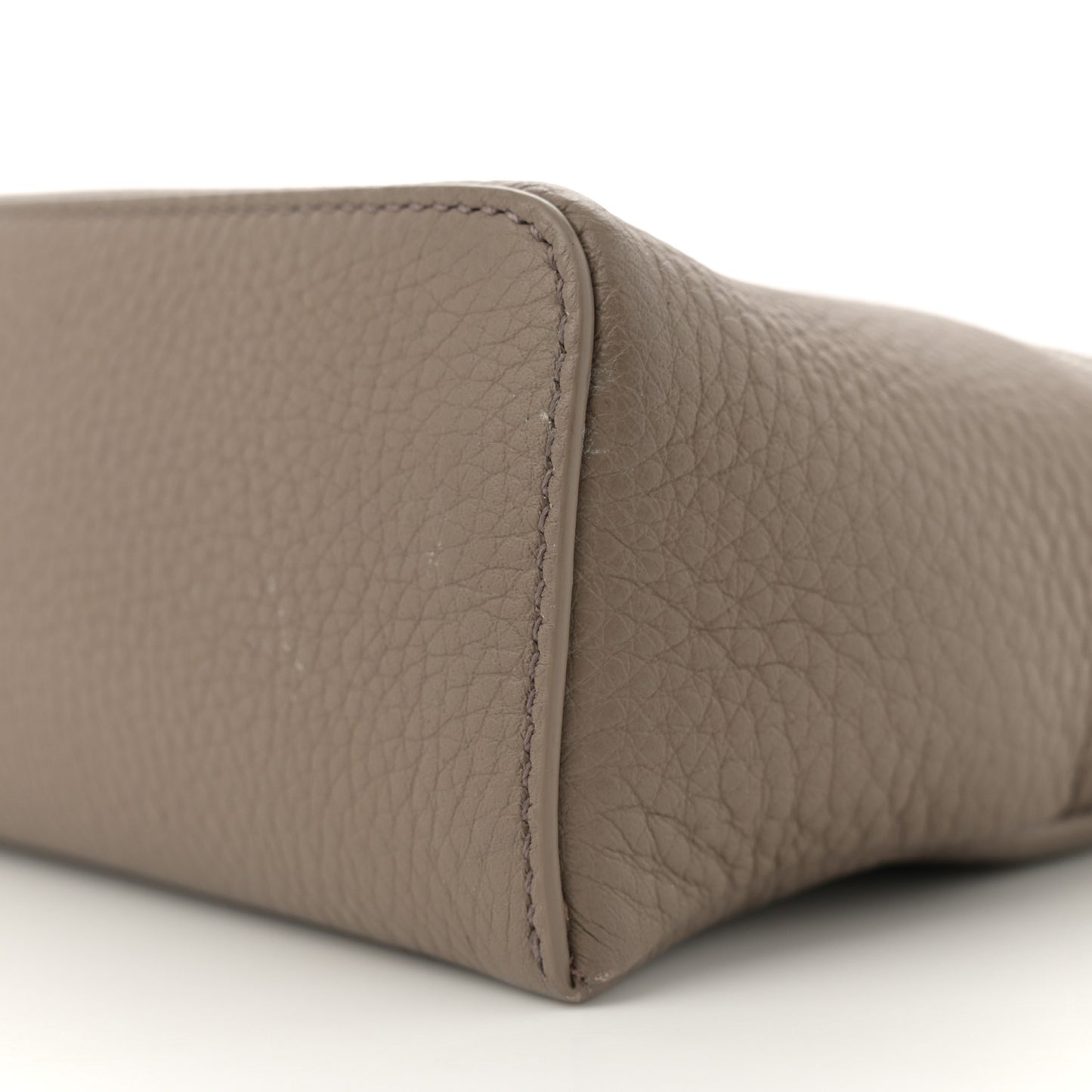 Grained Calfskin L19 Extra Pocket Pouch Warm Mastic