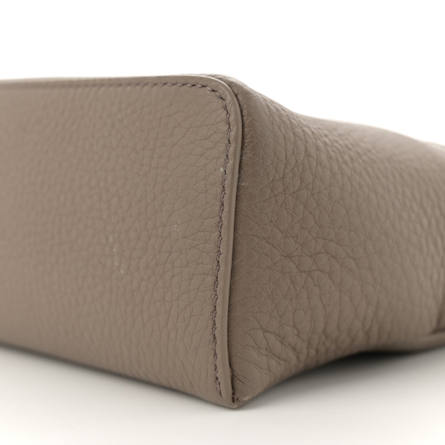 Loro Piana Grained Calfskin L19 Extra Pocket Pouch Warm Mastic 9 of 12