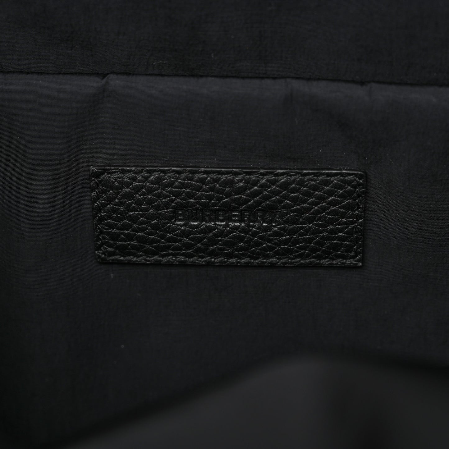 Nylon Jacquard Check Backpack Black