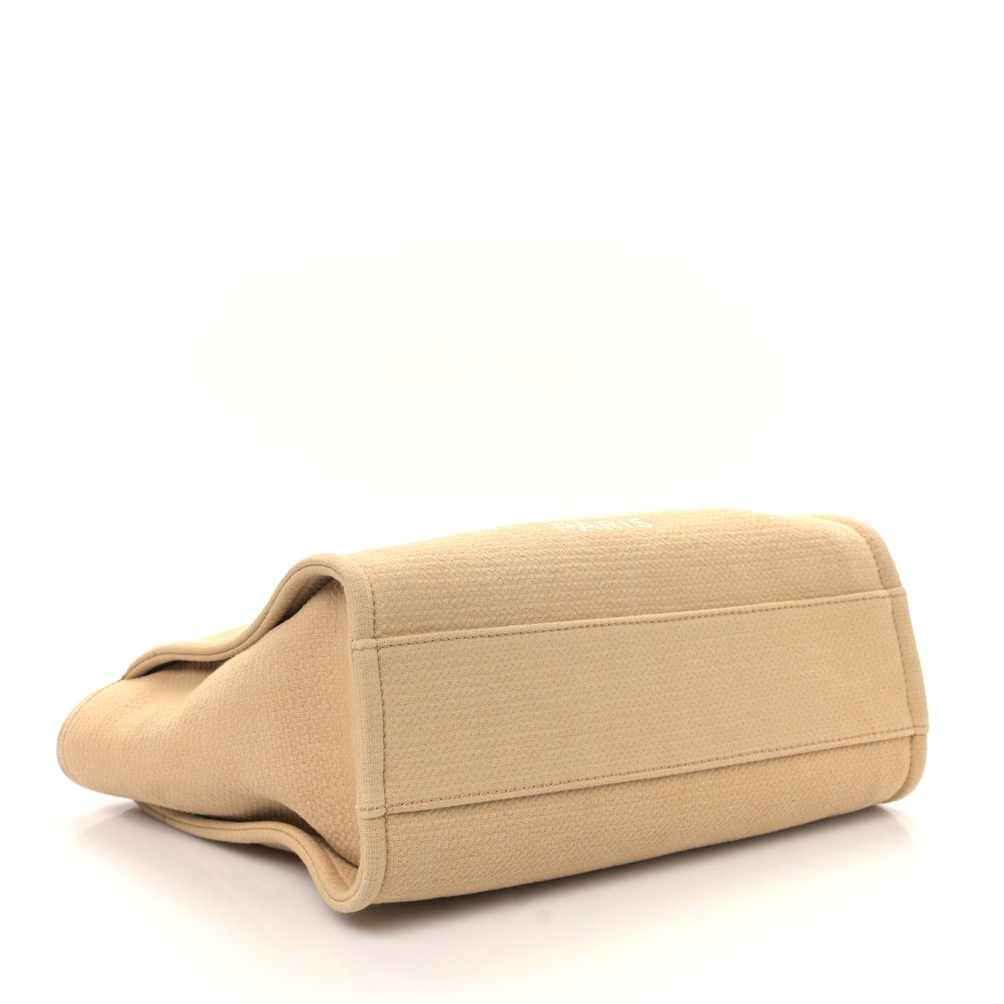 Mixed Fibers Small Deauville Tote Beige