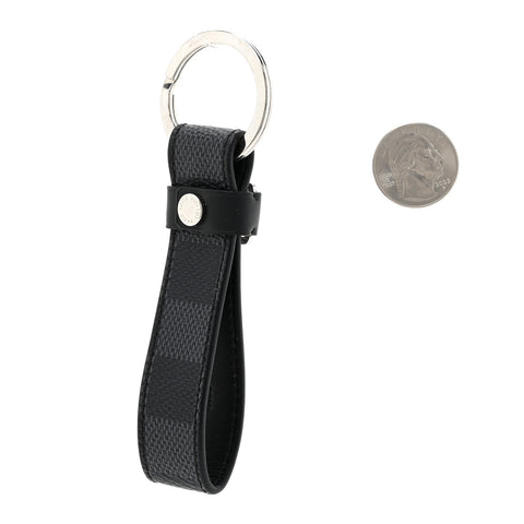 Damier Graphite LV Dragonne Key Holder