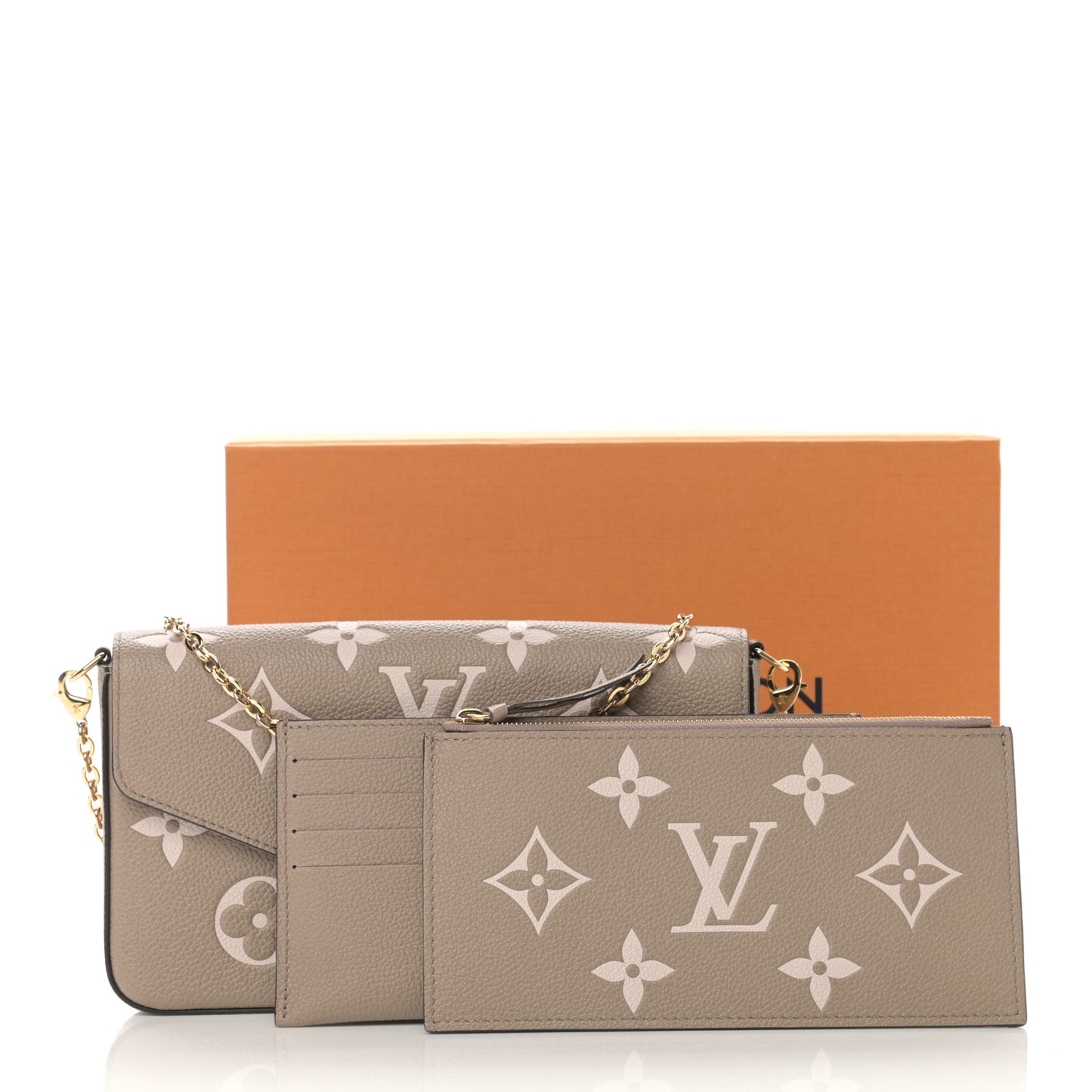 Empreinte Monogram Giant Felicie Pochette Tourterelle Creme