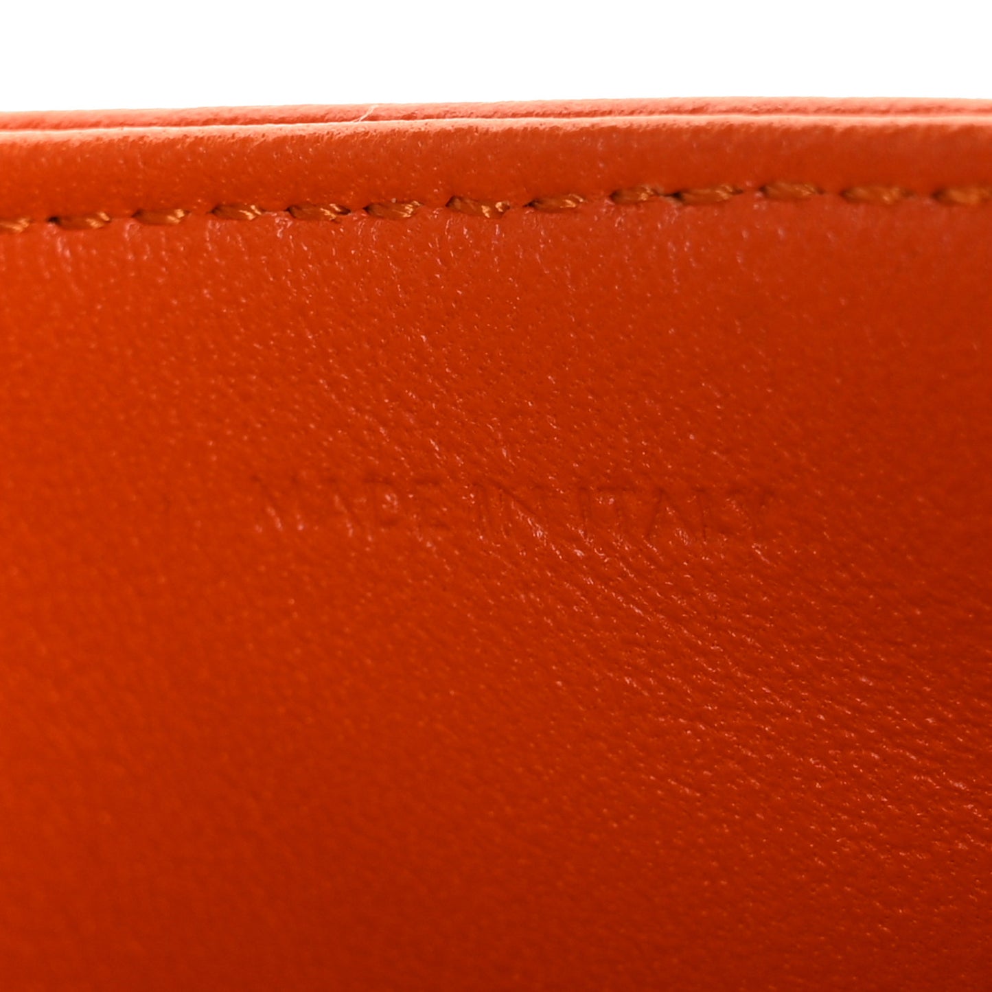 Smooth Calfskin Triangle Crossbody Bag Fluo Orange