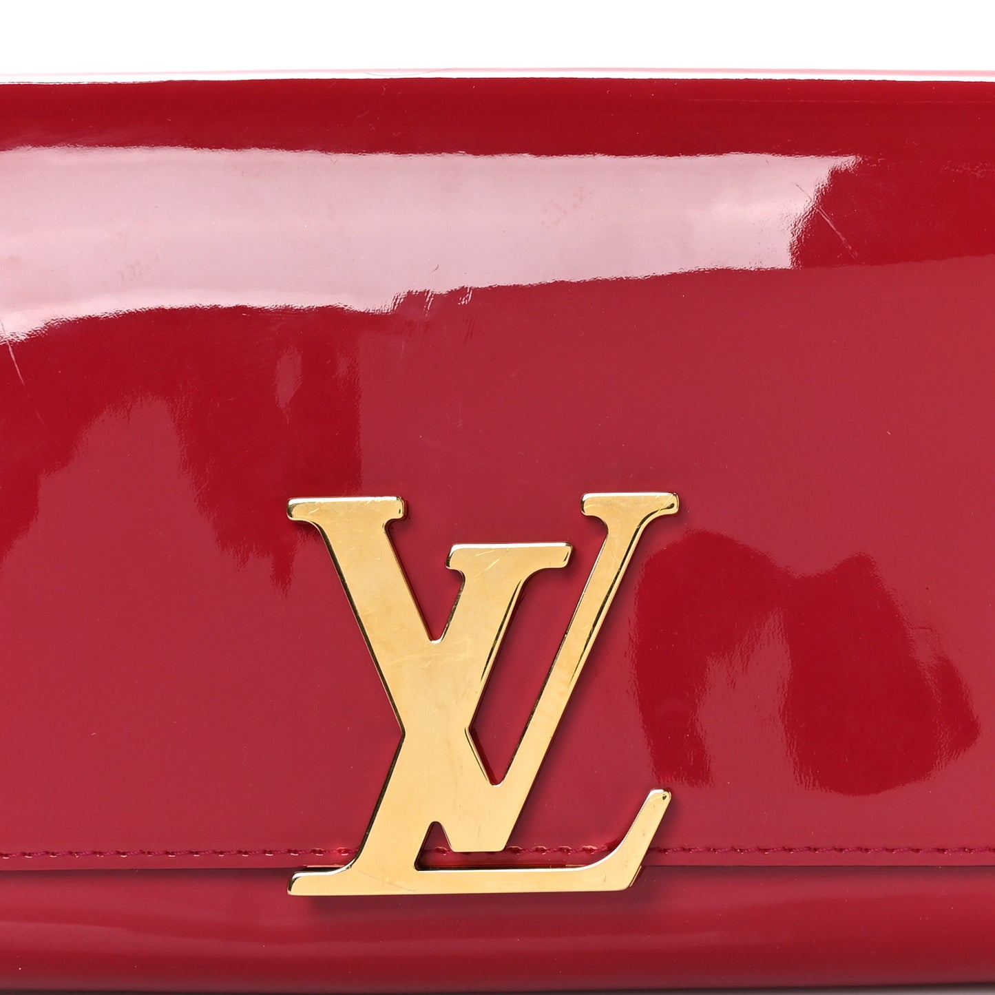 Patent Louise Clutch Rose Indien
