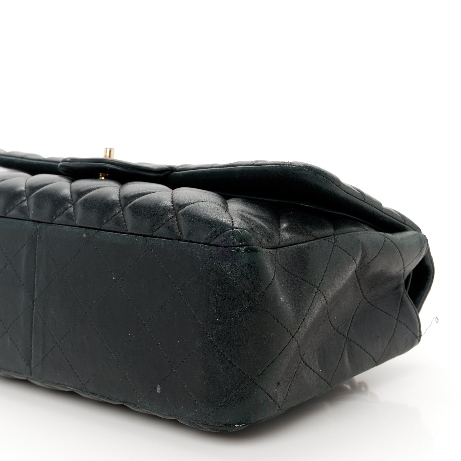 Chanel Lambskin Quilted Jumbo Double Flap Black 11 of 15