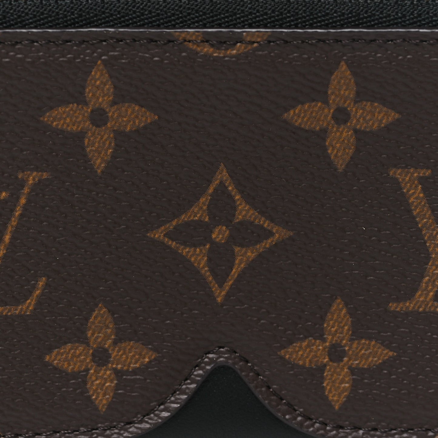 Monogram Emilie Zippered Sunglasses Case Black
