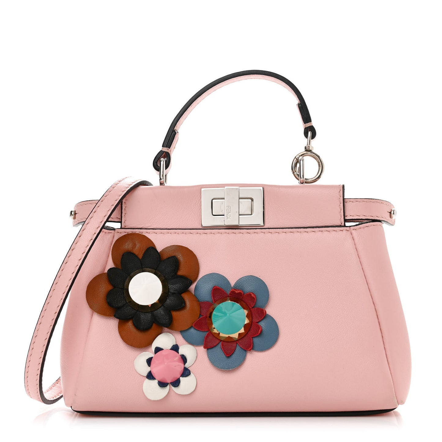 Nappa Flowerland Micro Peekaboo Iconic Satchel Bubblegum Multicolor