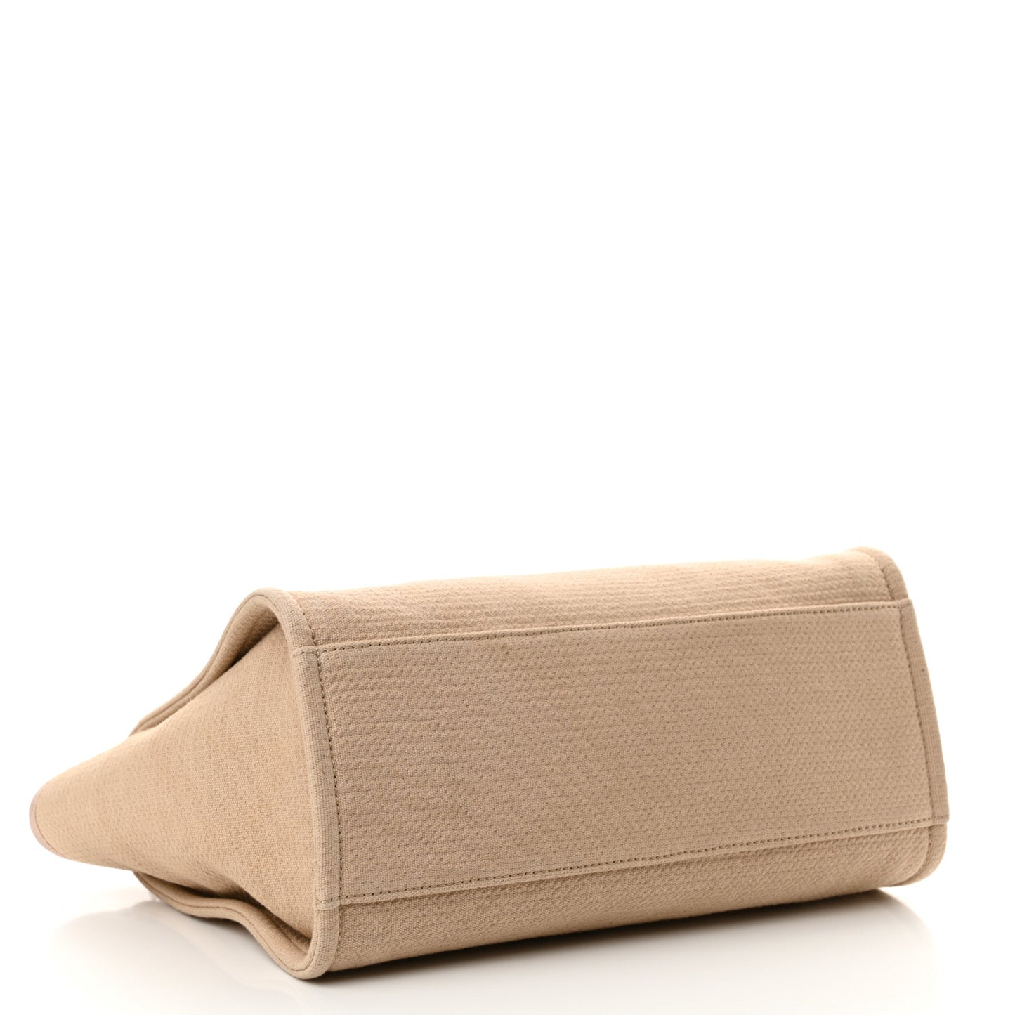 Mixed Fibers Small Deauville Tote Beige