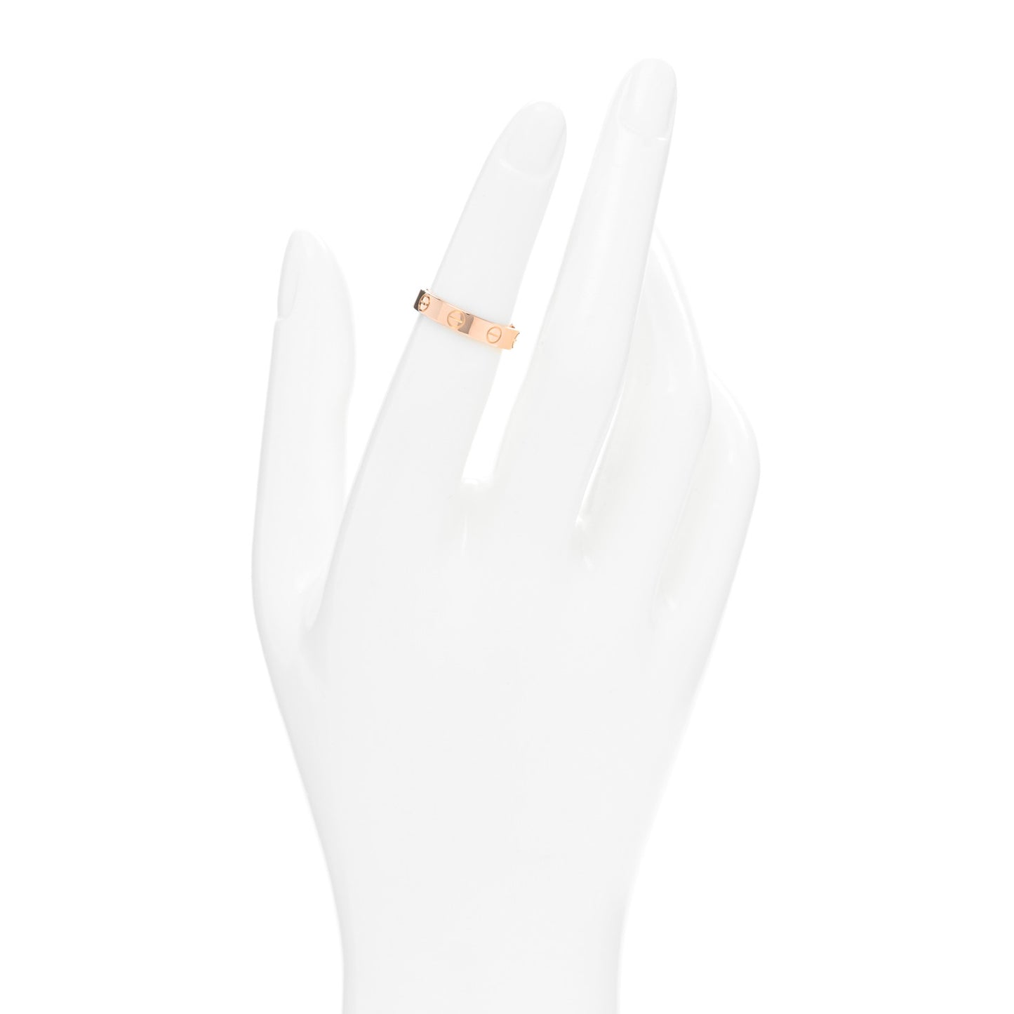 18K Pink Gold 3.5mm LOVE Wedding Band Ring 49 5