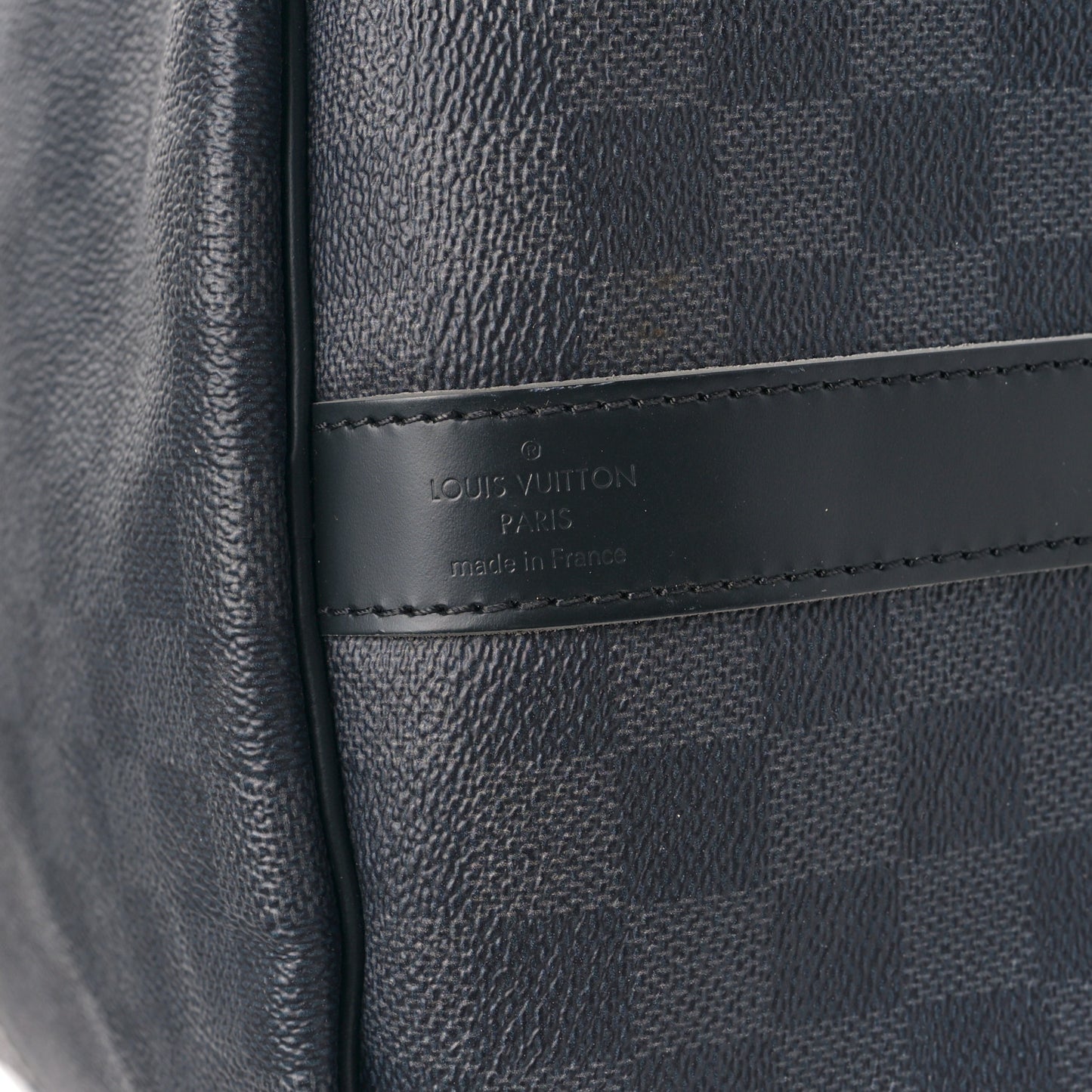 Damier Graphite Logo Keepall Bandouliere 50 Gris