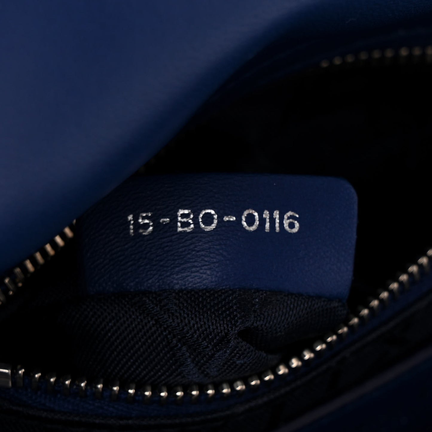 Lambskin Cannage Mini Lady Dior Blue