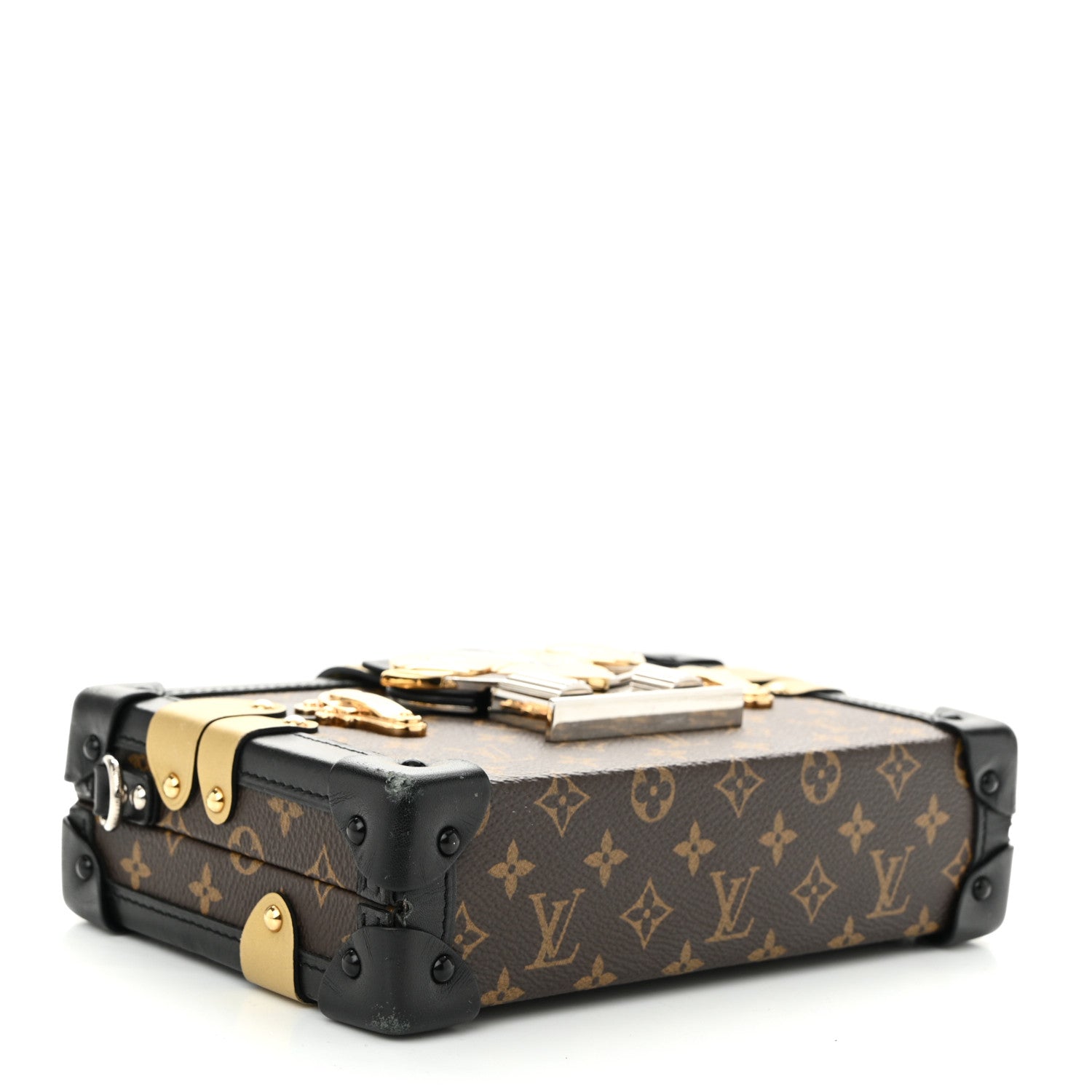 Louis Vuitton Monogram Column Petite Malle Black 4 of 10
