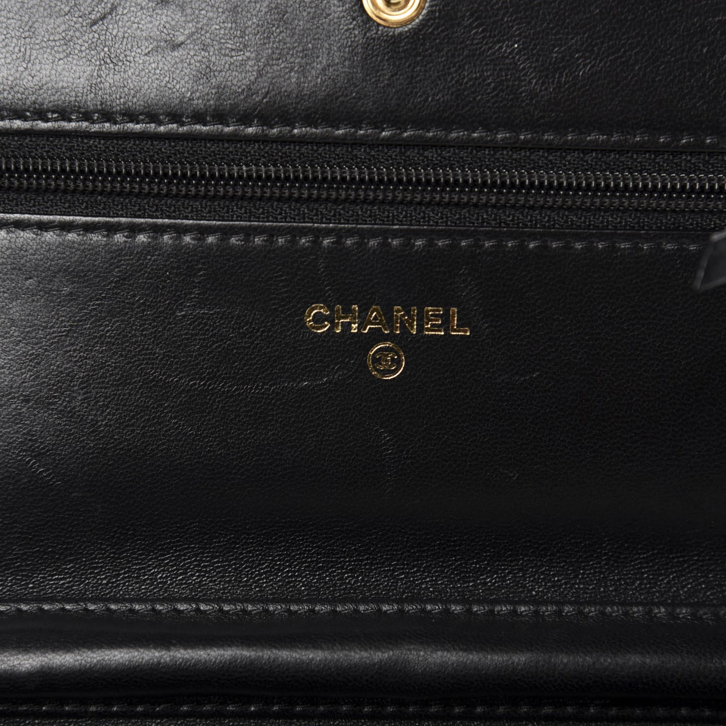 Lambskin Quilted Boy Wallet On Chain WOC Black