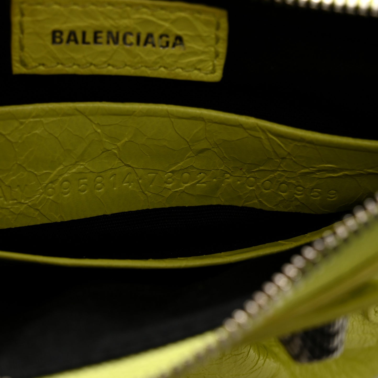 Agneau Arena Le Cagole Mini Purse With Chain Lime