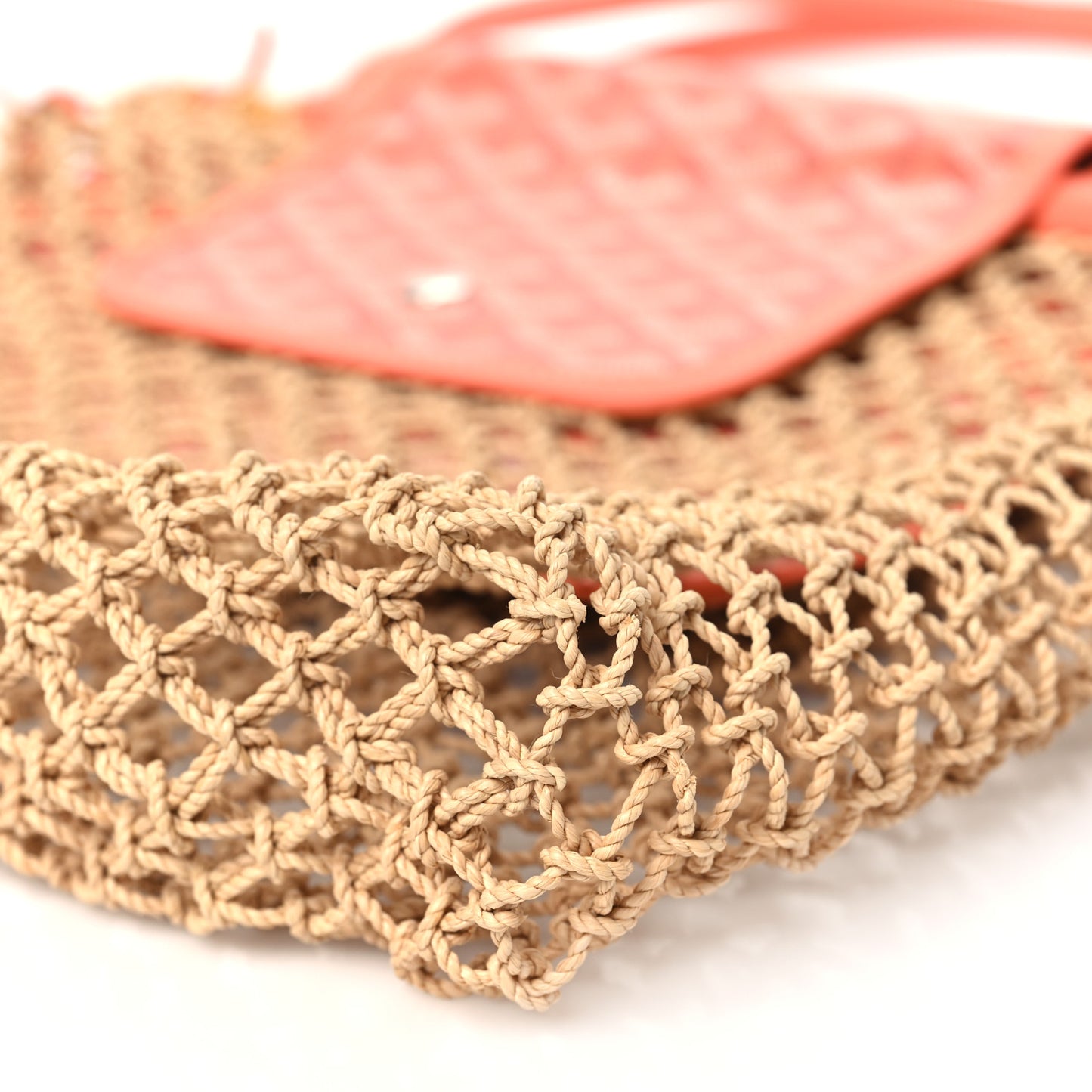 Goyardine Net Aligre Tote Coral
