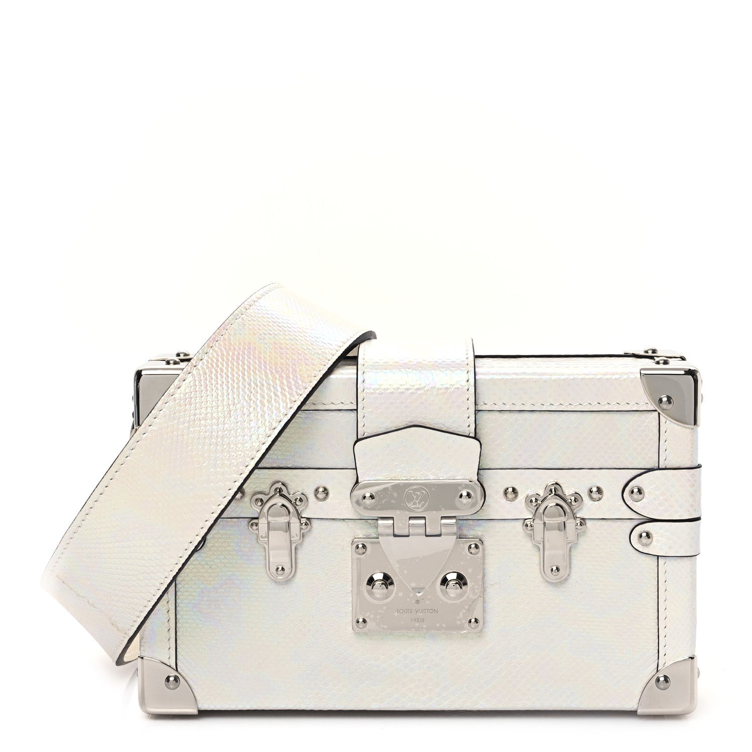 Louis Vuitton Karung Petite Malle White Petrol 1 of 10