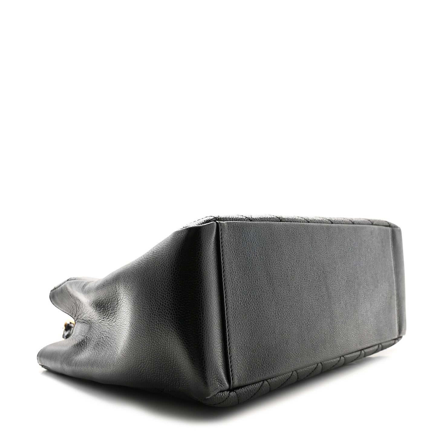 Caviar Quilted Grand Shopping Tote GST Black