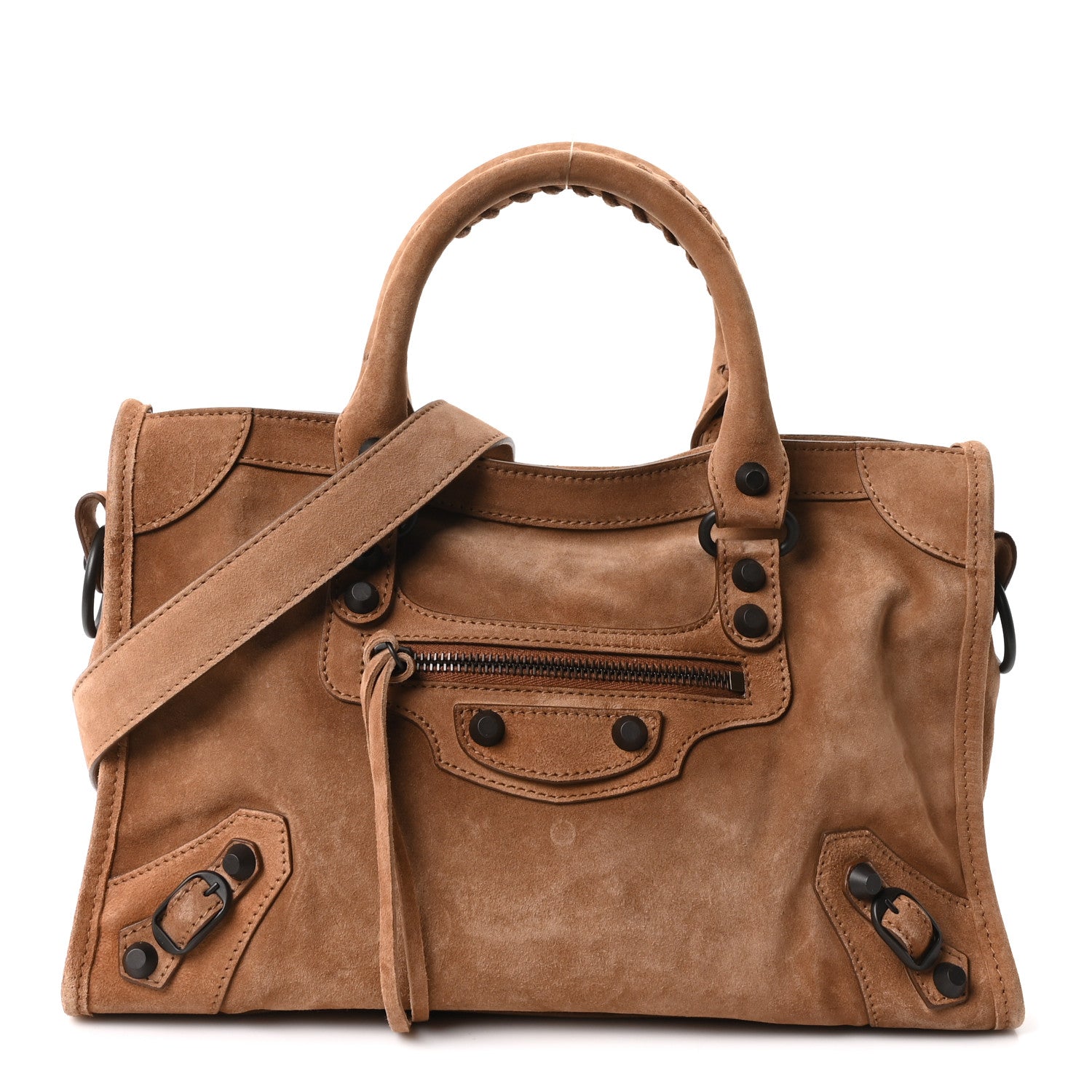 Balenciaga Waxed Suede Calfskin Classic Hardware Small Le City