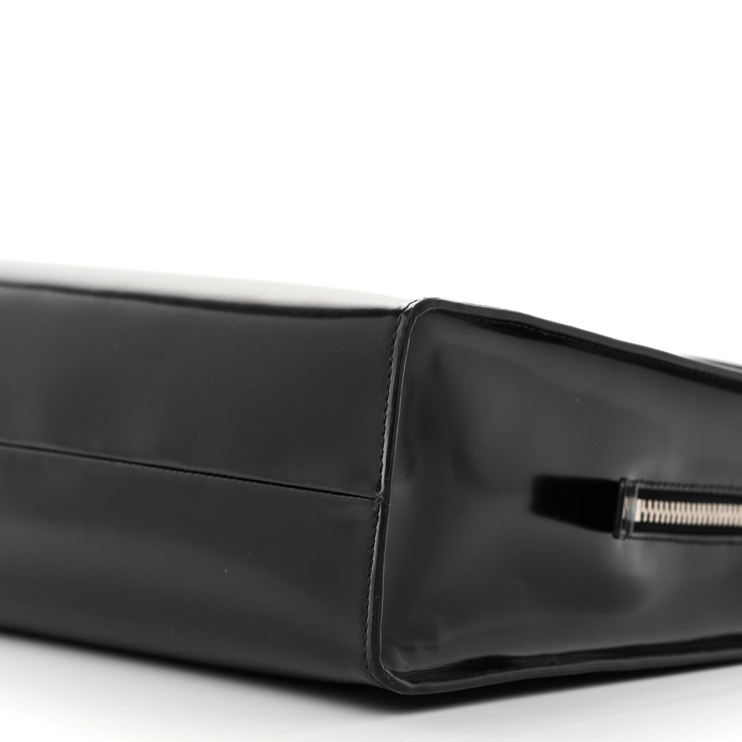 Spazzolato Large Re-Edition 1995 Double Handle Handbag Black