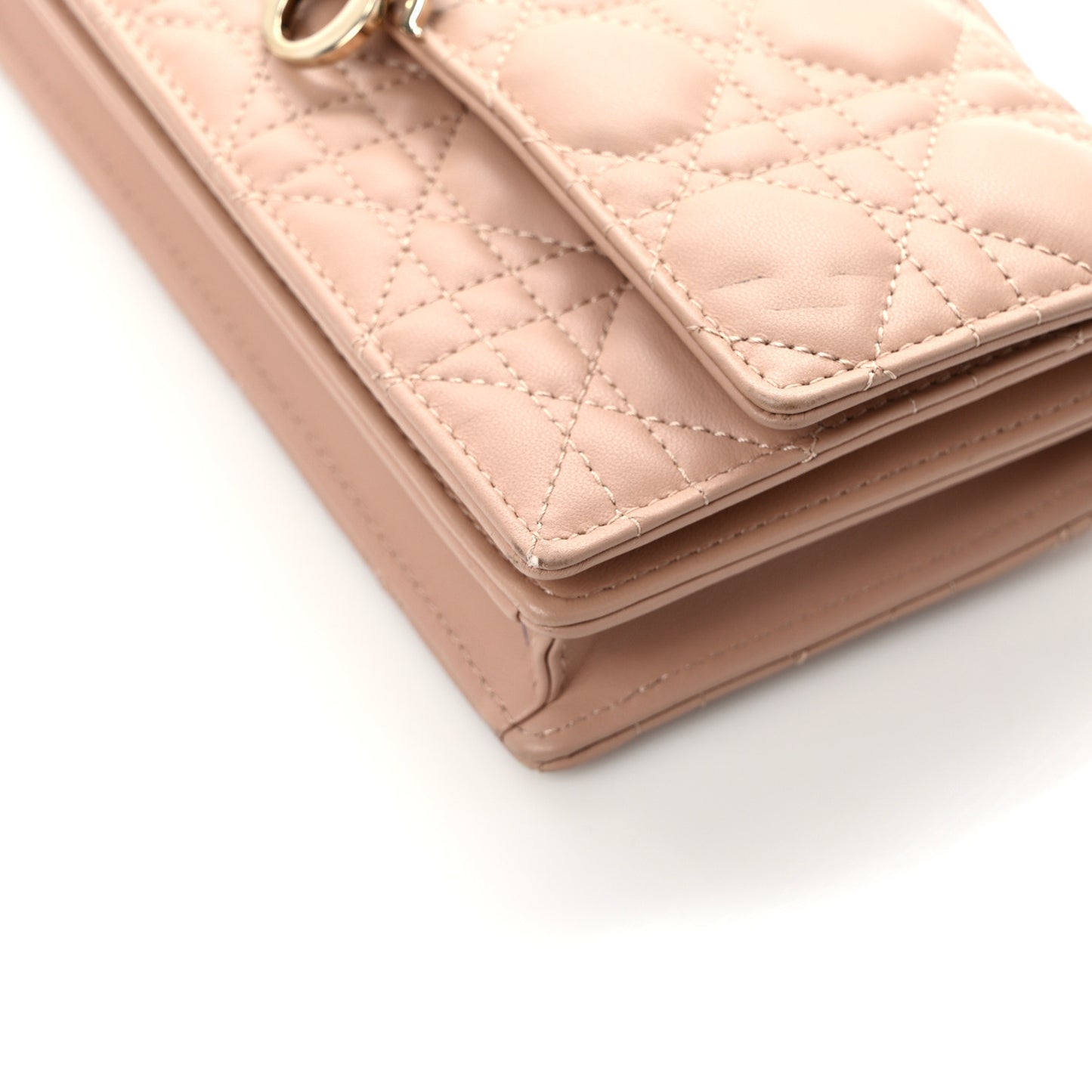 Lambskin Cannage Mini My Dior Bag Rose Des Vents