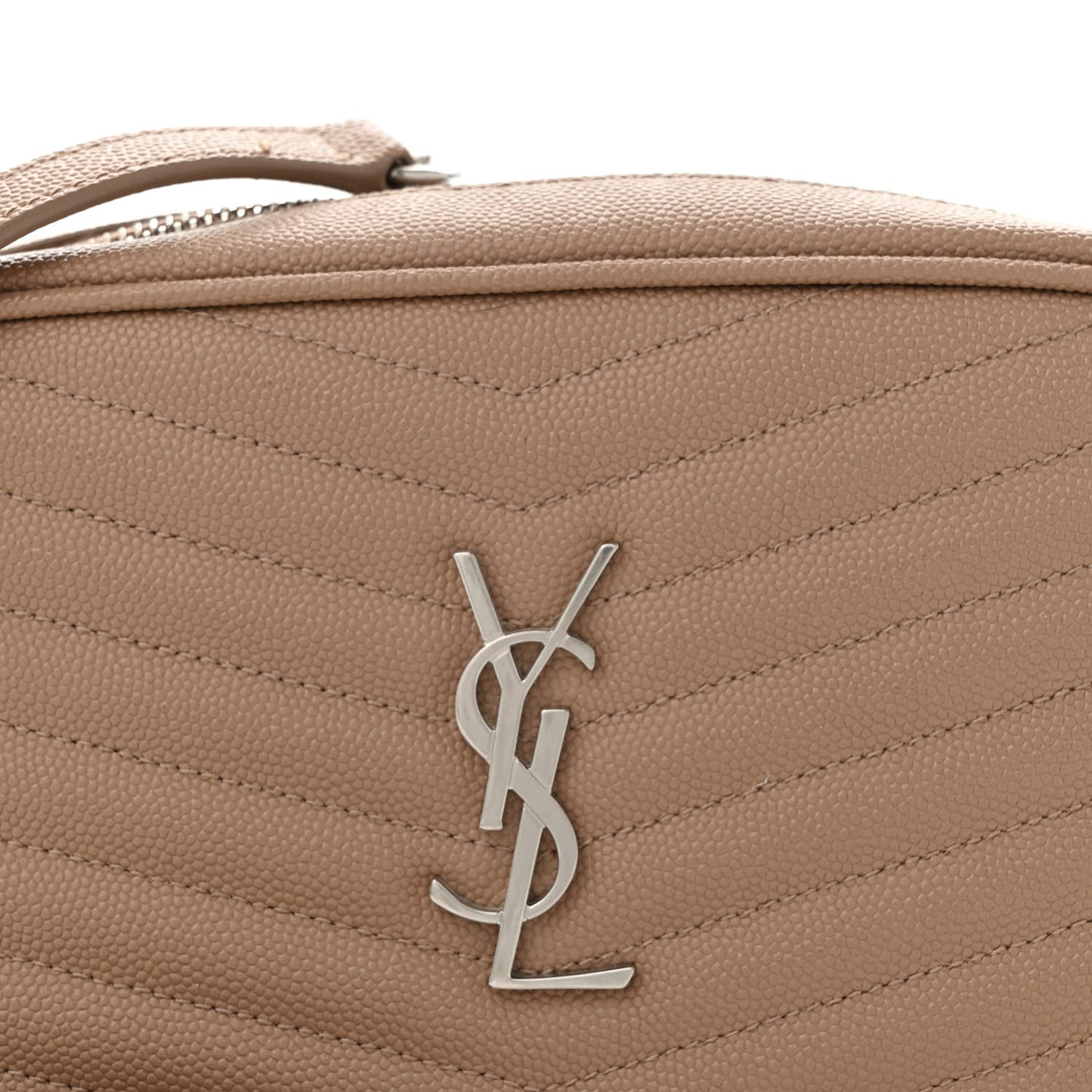 Grain De Poudre Matelasse Monogram Mini Lou Camera Bag Gold Sand
