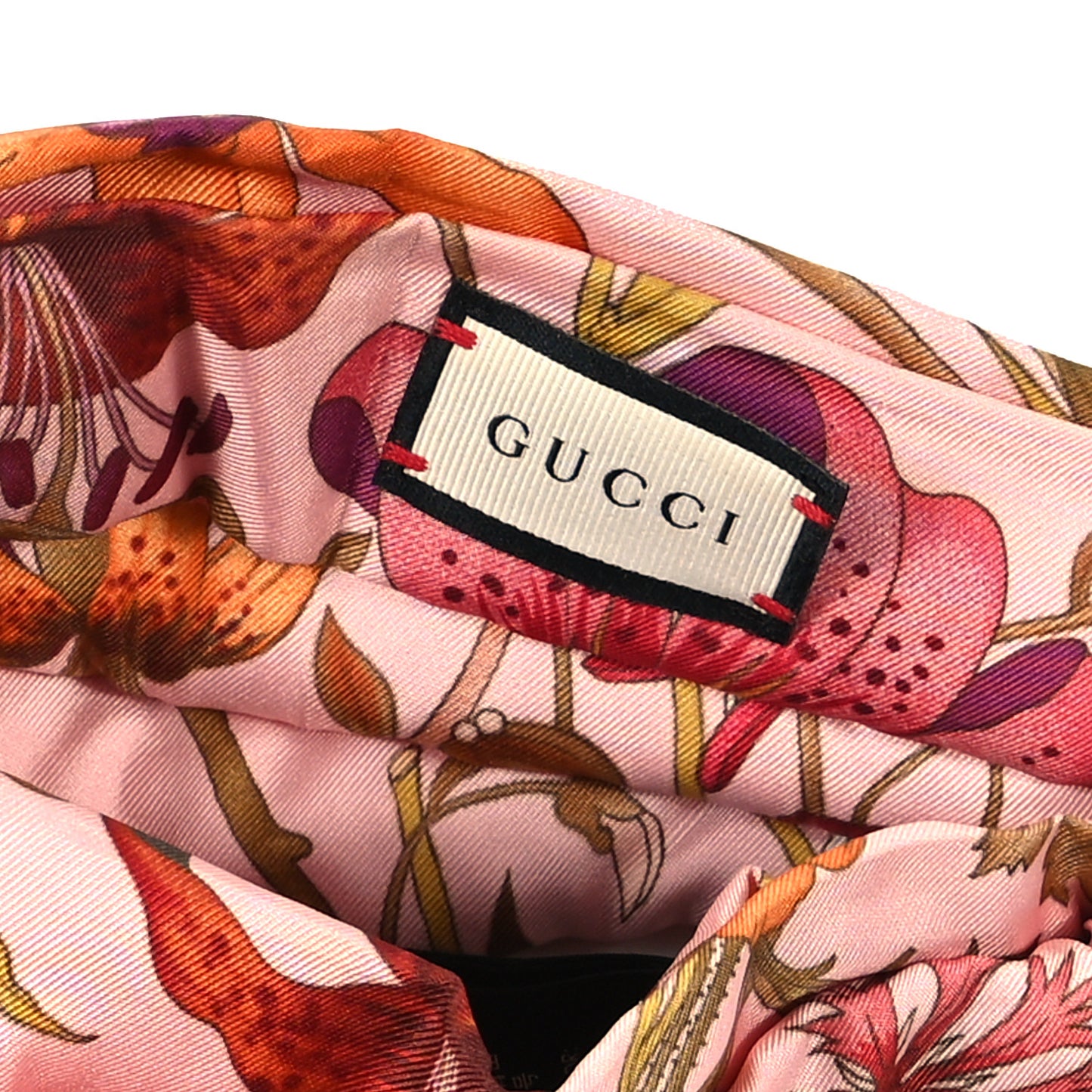 Silk Floral Print Headband Multicolor