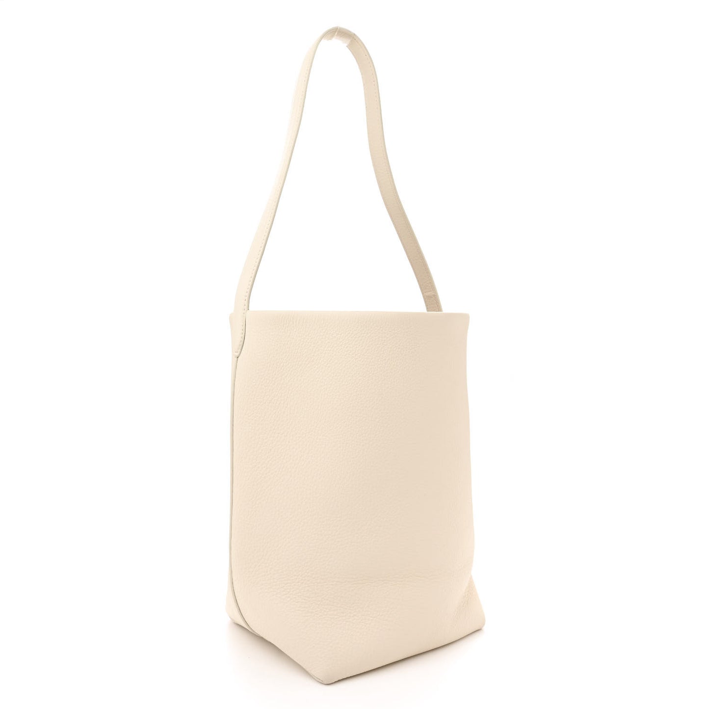 Grained Calfskin Medium N/S Park Tote Ivory