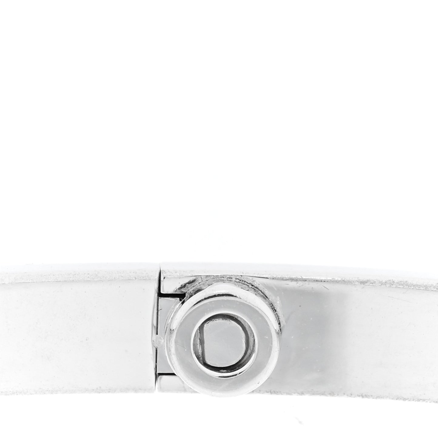 18K White Gold 10 Diamond Small LOVE Bracelet 16