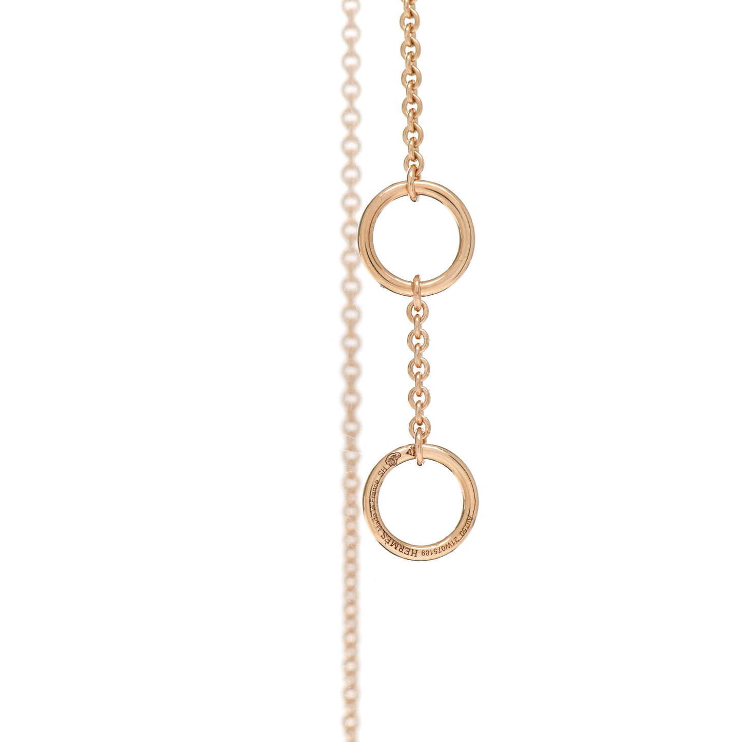 18K Rose Gold Diamond TPM Vertige Coeur Necklace SH