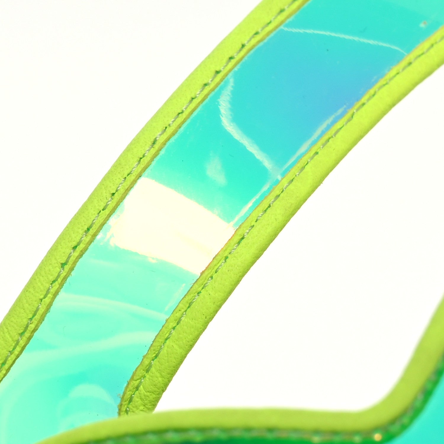 Christian Louboutin PVC Duniss 100 Sandals 38 Fluo Yellow 12 of 14