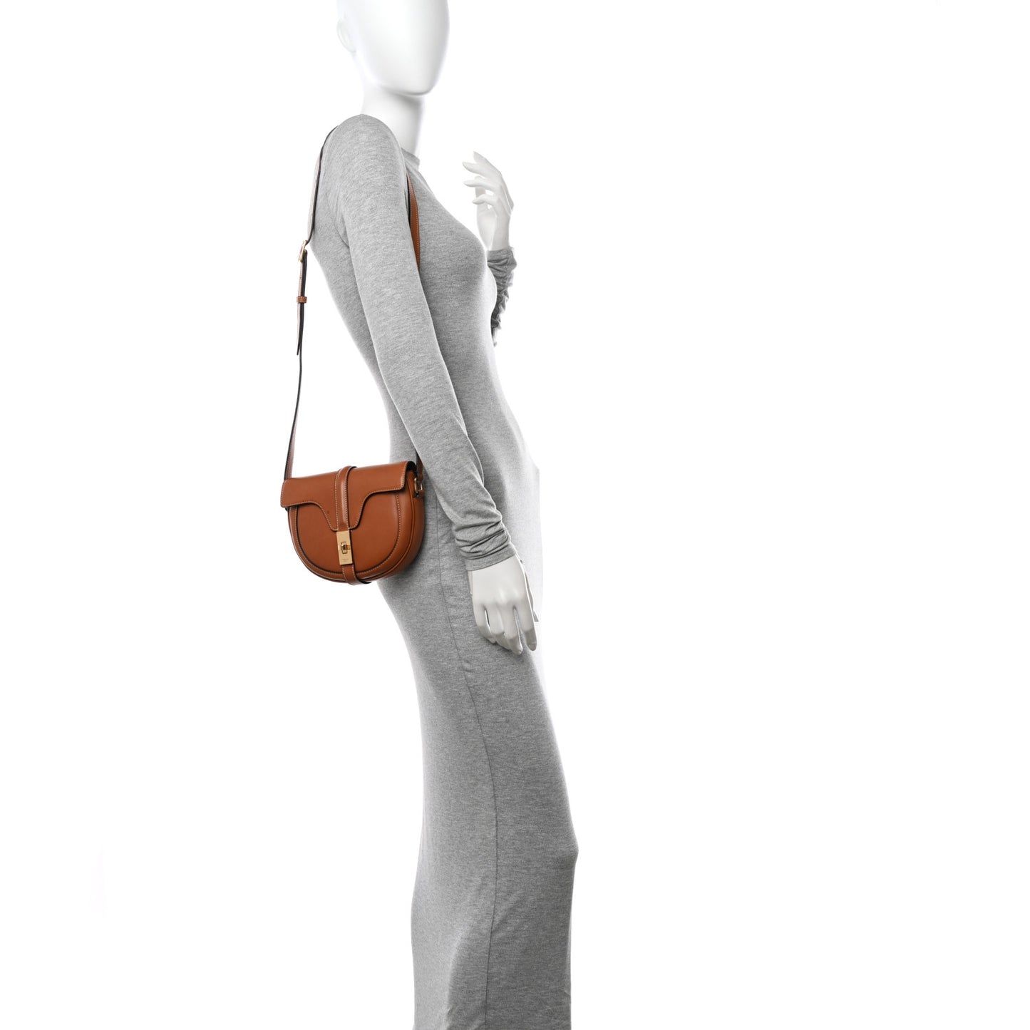 Natural Calfskin Besace Small 16 Tan