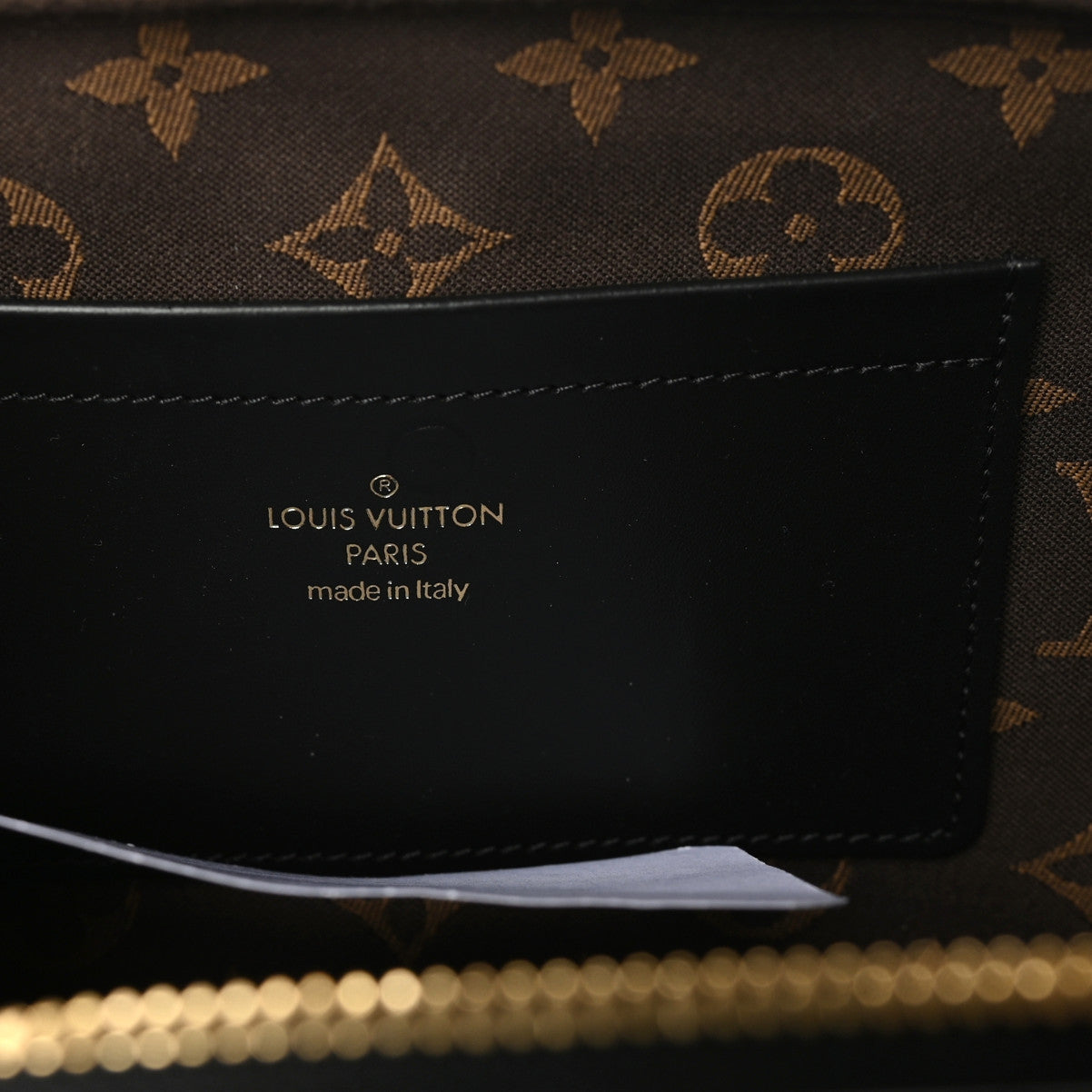 Louis Vuitton Calfskin Monogram Embossed Utility Bag Black 8 of 9