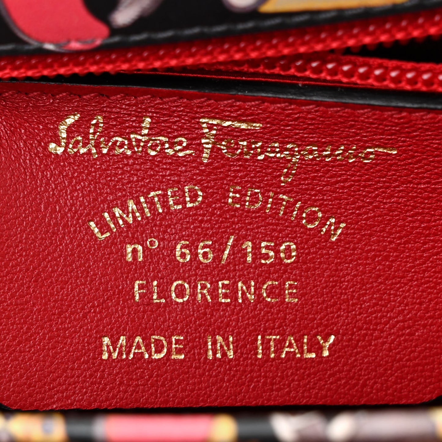 Calfskin Printed Small Iconic Top Handle Bag Multicolor