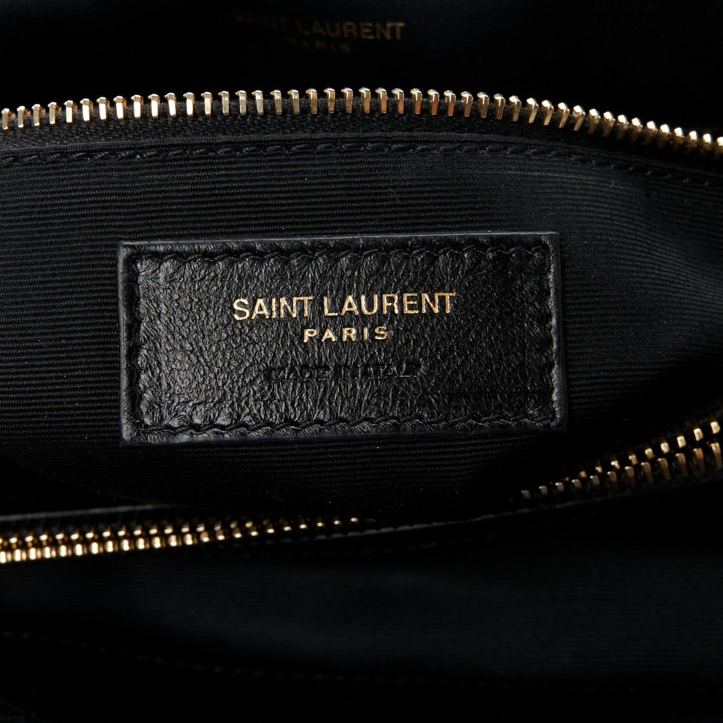 Shearling Y Quilted Monogram Medium Loulou Chain Satchel Black