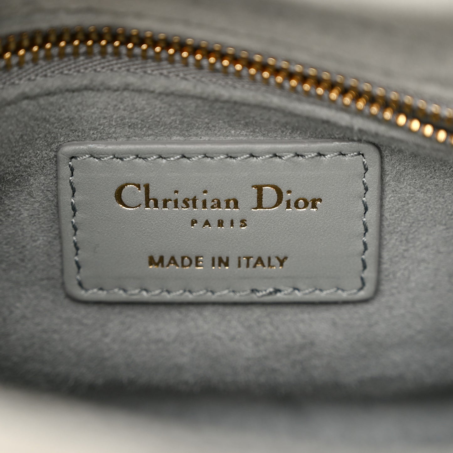 Velvet Mini Lady Dior Gray