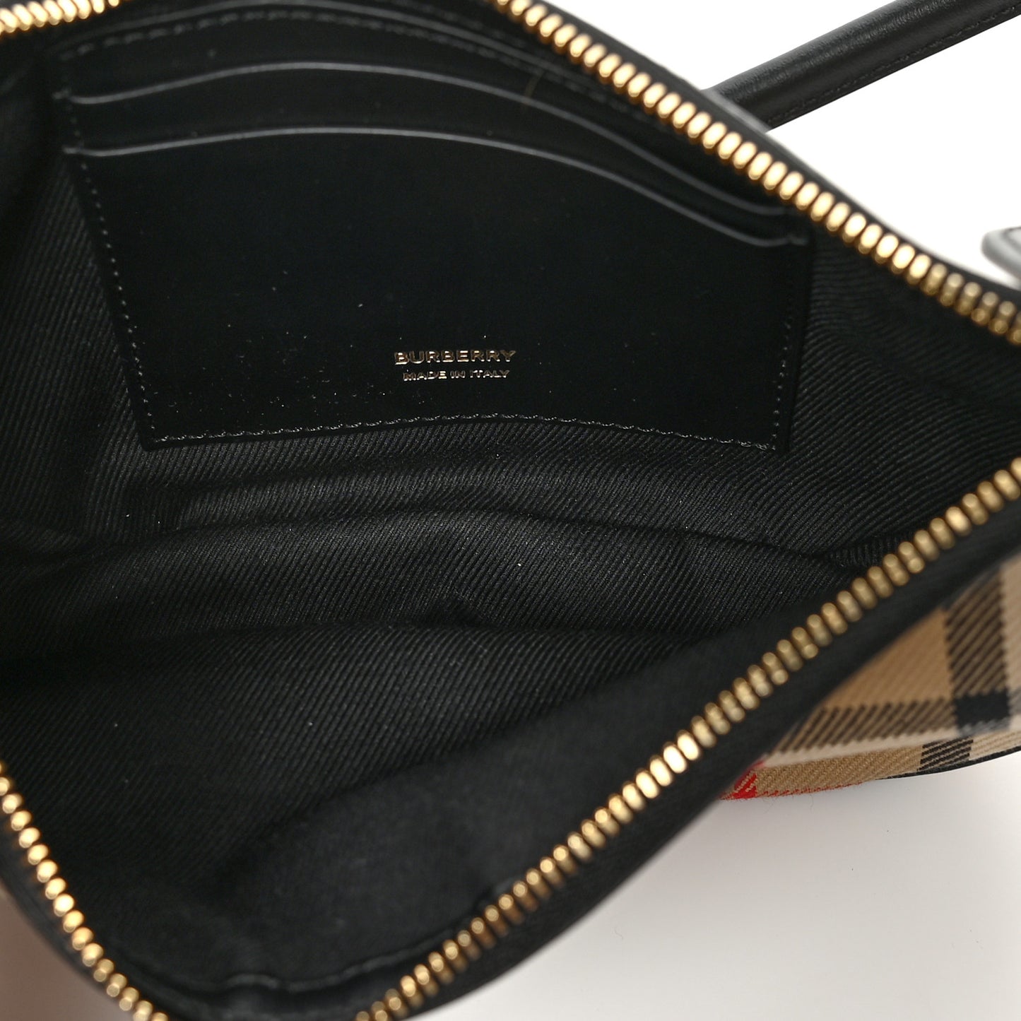 Vintage Check Calfskin Olympia Pouch Archive Beige
